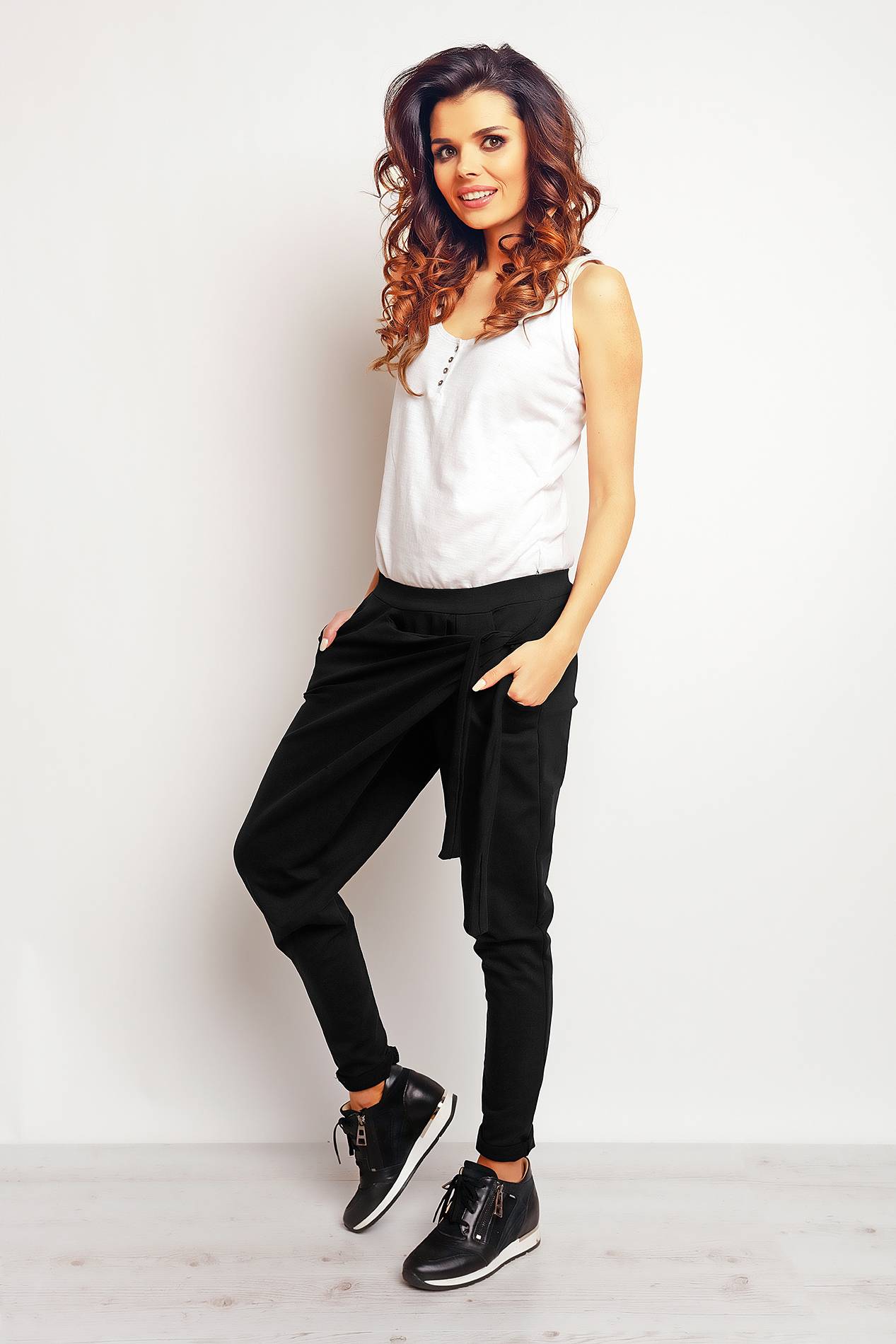 Spodnie M092 black-1 9301  | 380-Black-SM