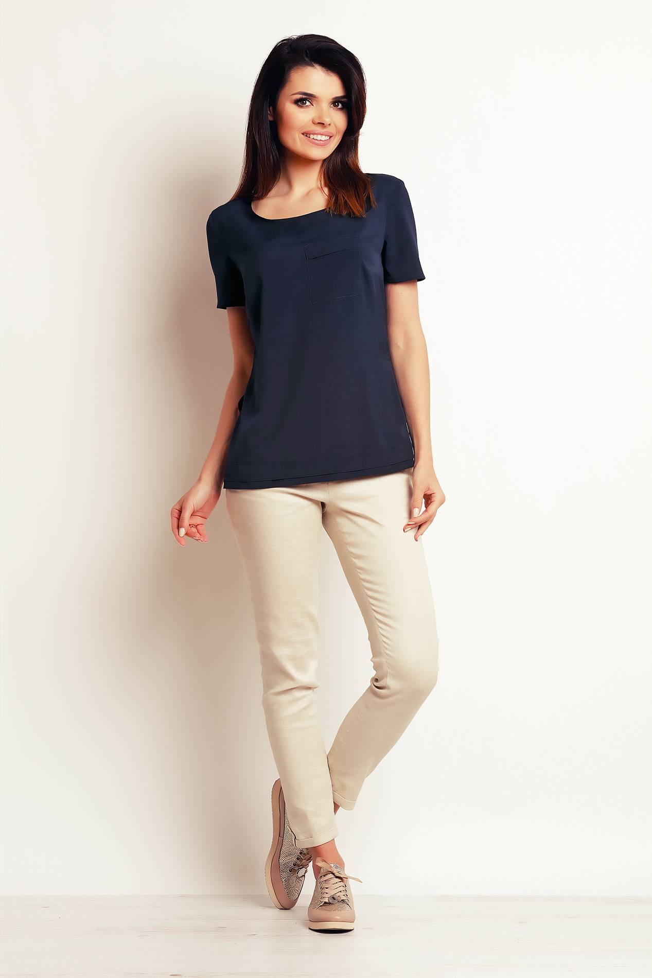 Bluzka M100 navy-1 9313  | 388-Navy-S