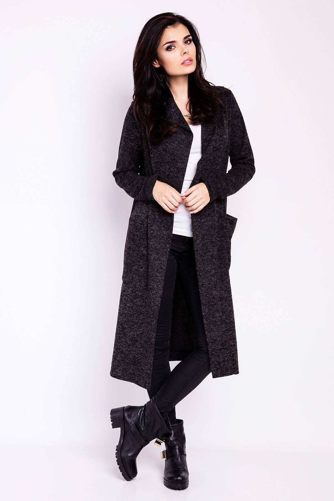 Sweter M118 graphite-1 9329  | 405-Graphite-SM