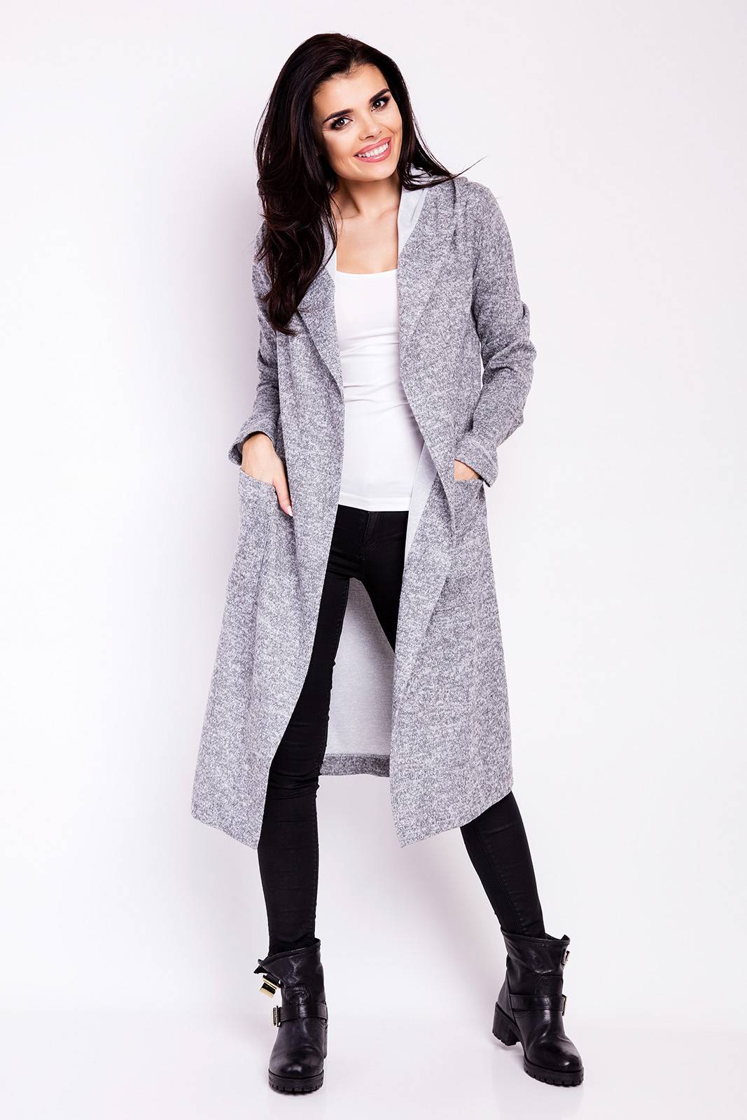 Sweter M118 gray-1 9330  | 405-Gray-SM