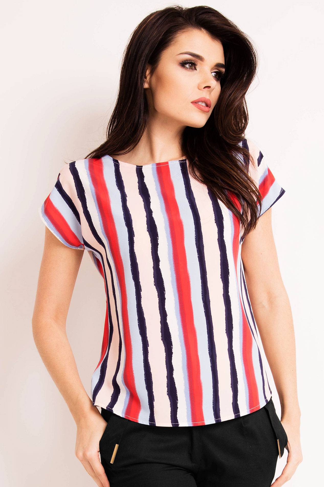 Bluzka M131 stripes-1 9343  | 420-Stripes-S