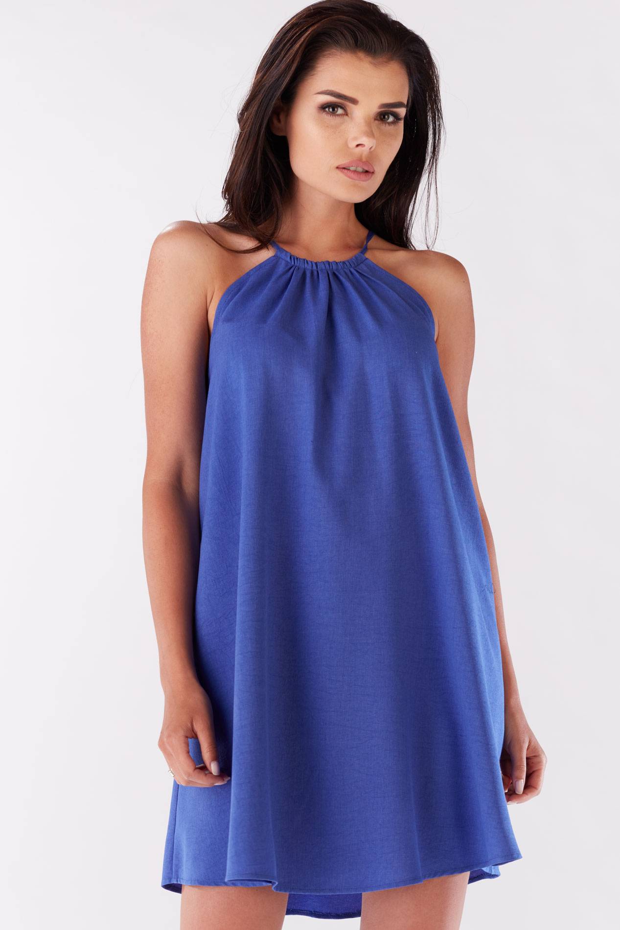 Sukienka M133 blue-1 9347  | 422-Blue-SM