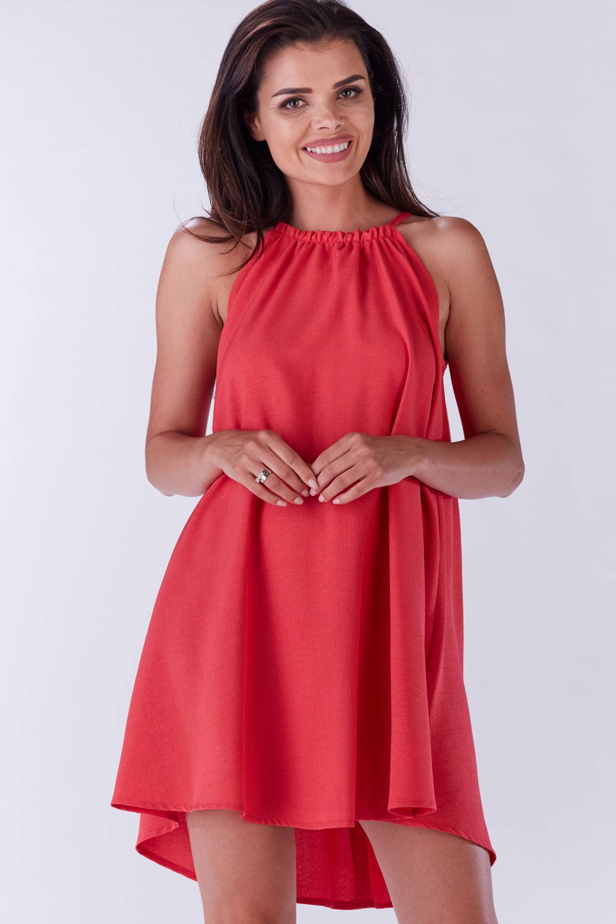 Sukienka M133 fuchsia-1 9348  | 422-Fuchsia-SM