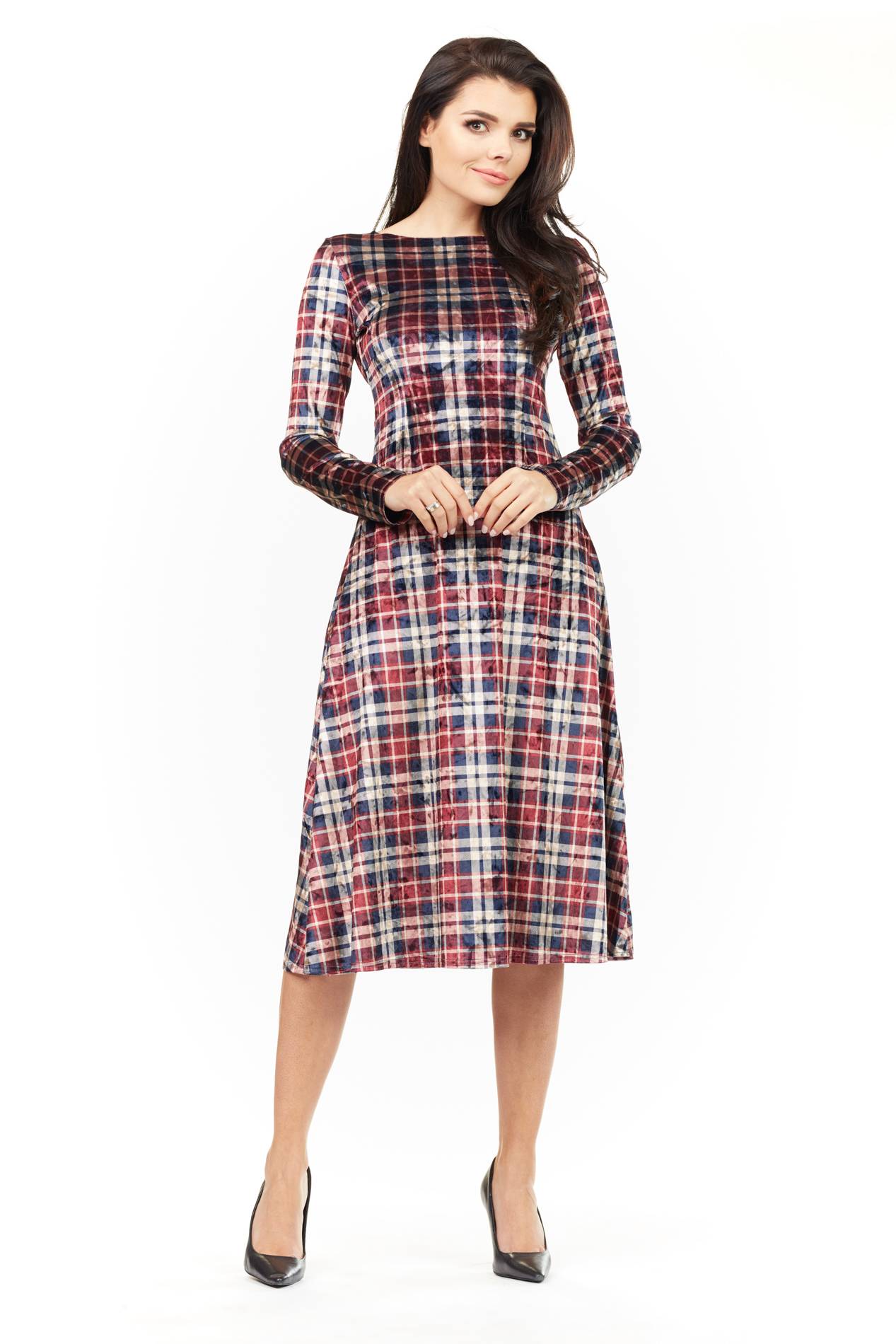Sukienka M147 grid-1 9355  | 436-Grid-S