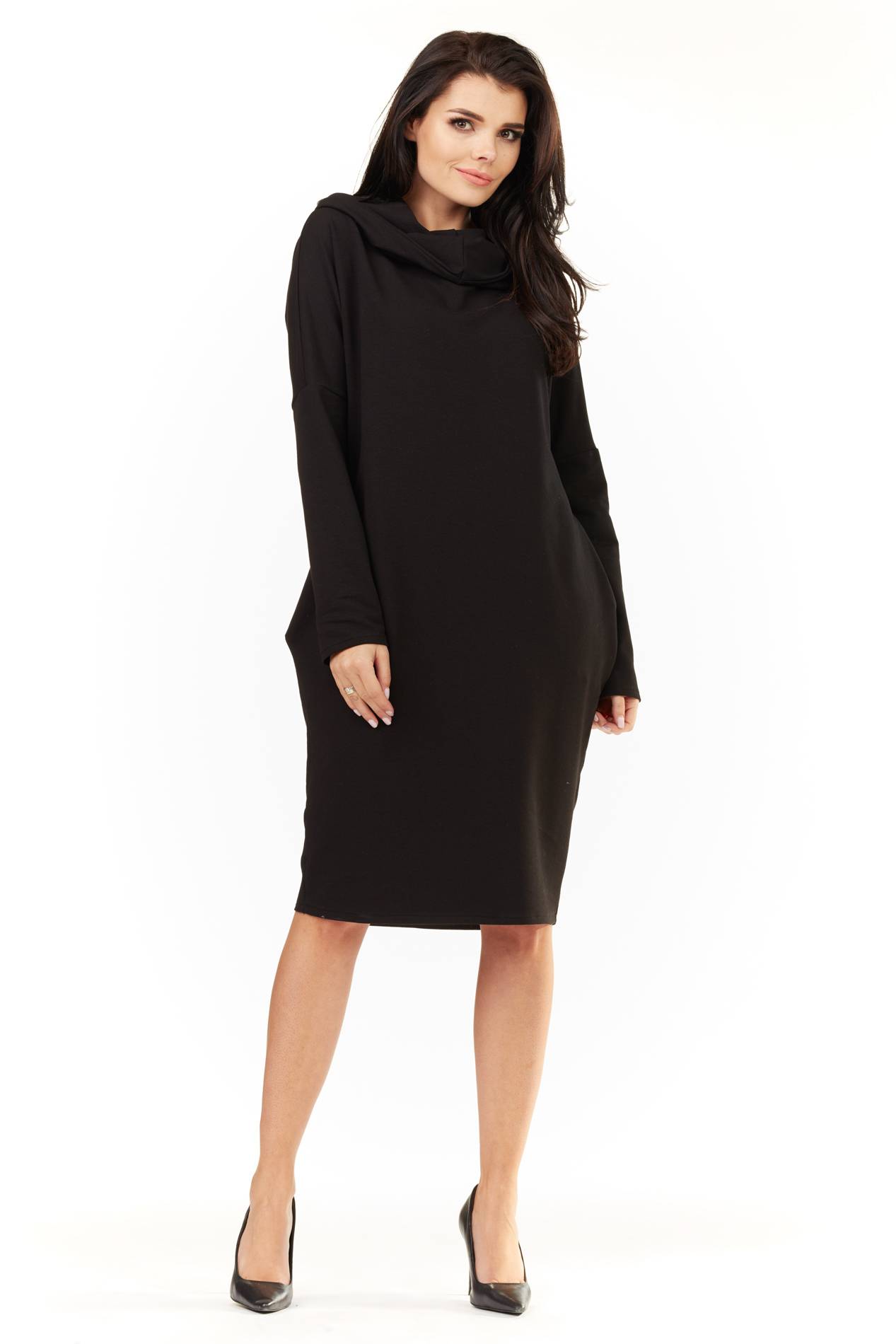 Sukienka M152 black-1 9361  | 441-Black-SM