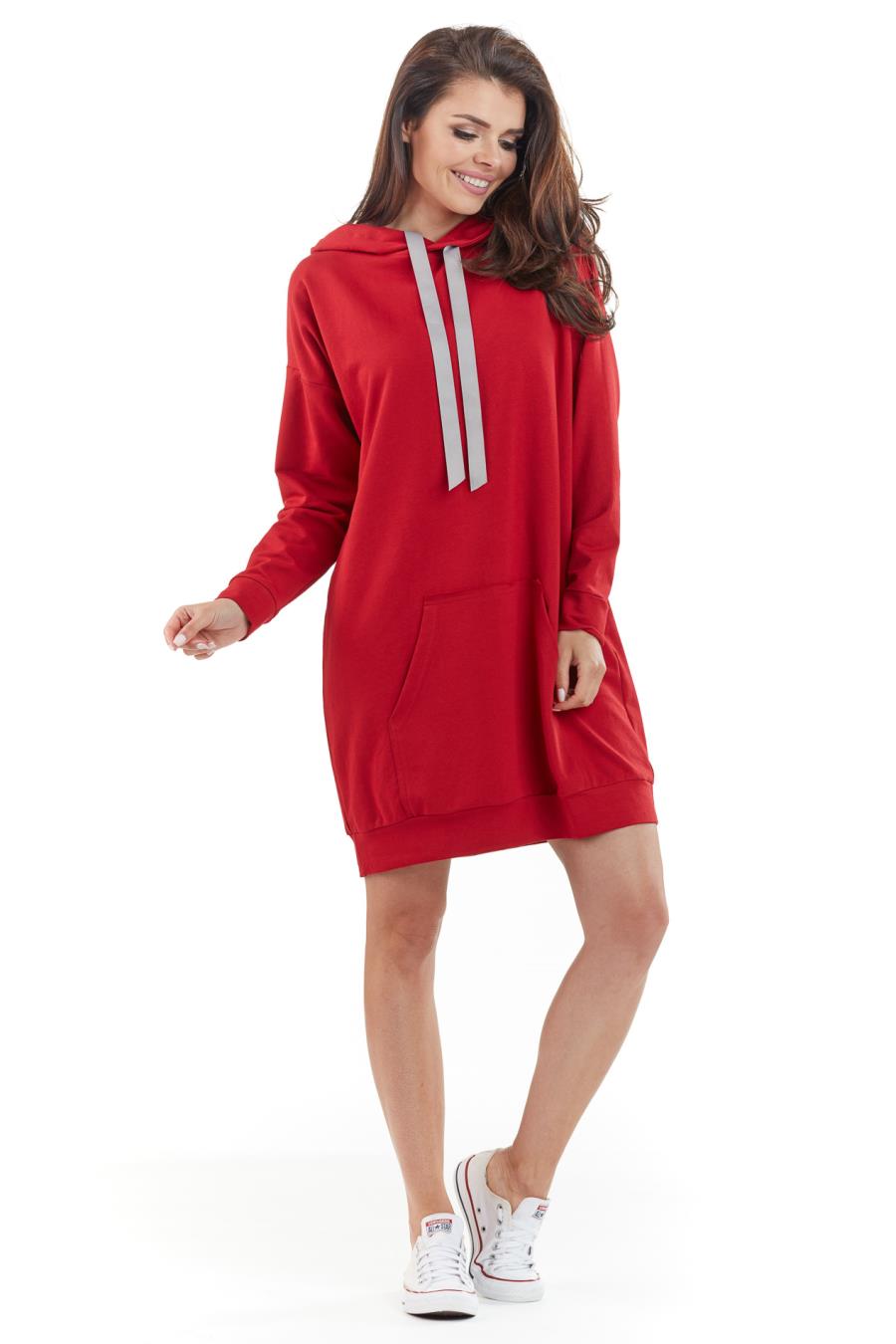 sportowe, bluzy, damskie, dzienne, czerwone, sklep, online