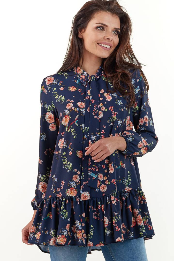 Bluzka M165 navy-2 9393  | 458-Navy-SM