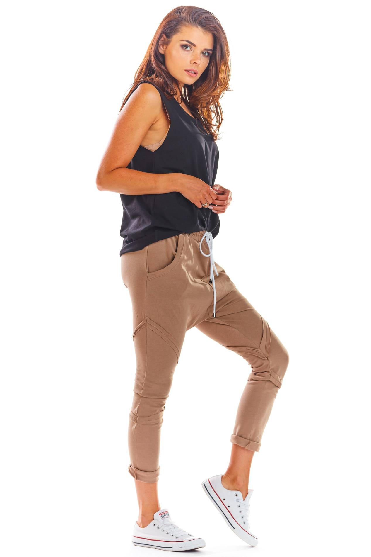 Spodnie M217 beige-1 9466  | 523-Beige-SM