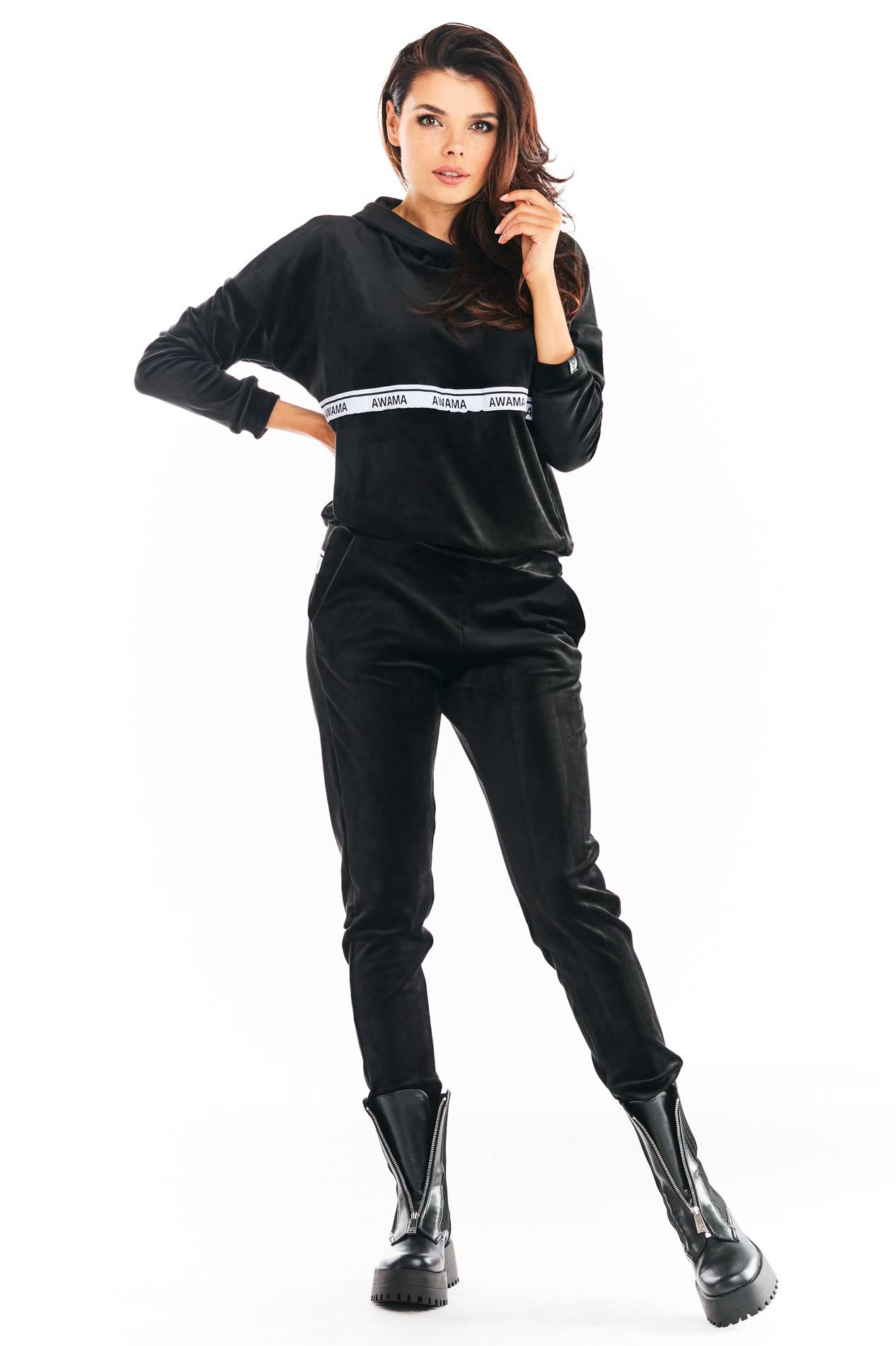 Spodnie A372 black-1 9514  | 626-Black-S