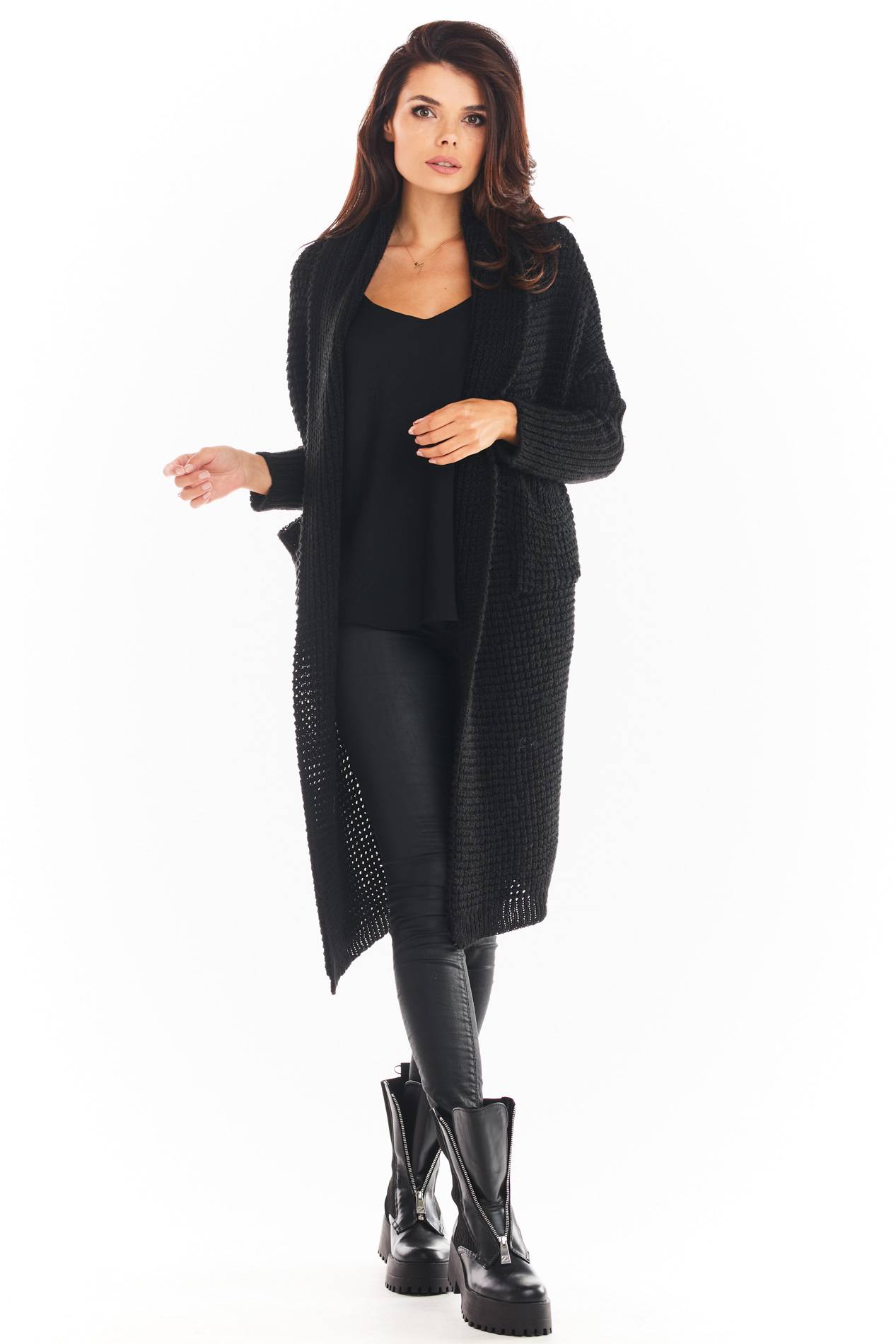 Sweter A391 black-2 9536  | 649-Black-ONE-SIZE
