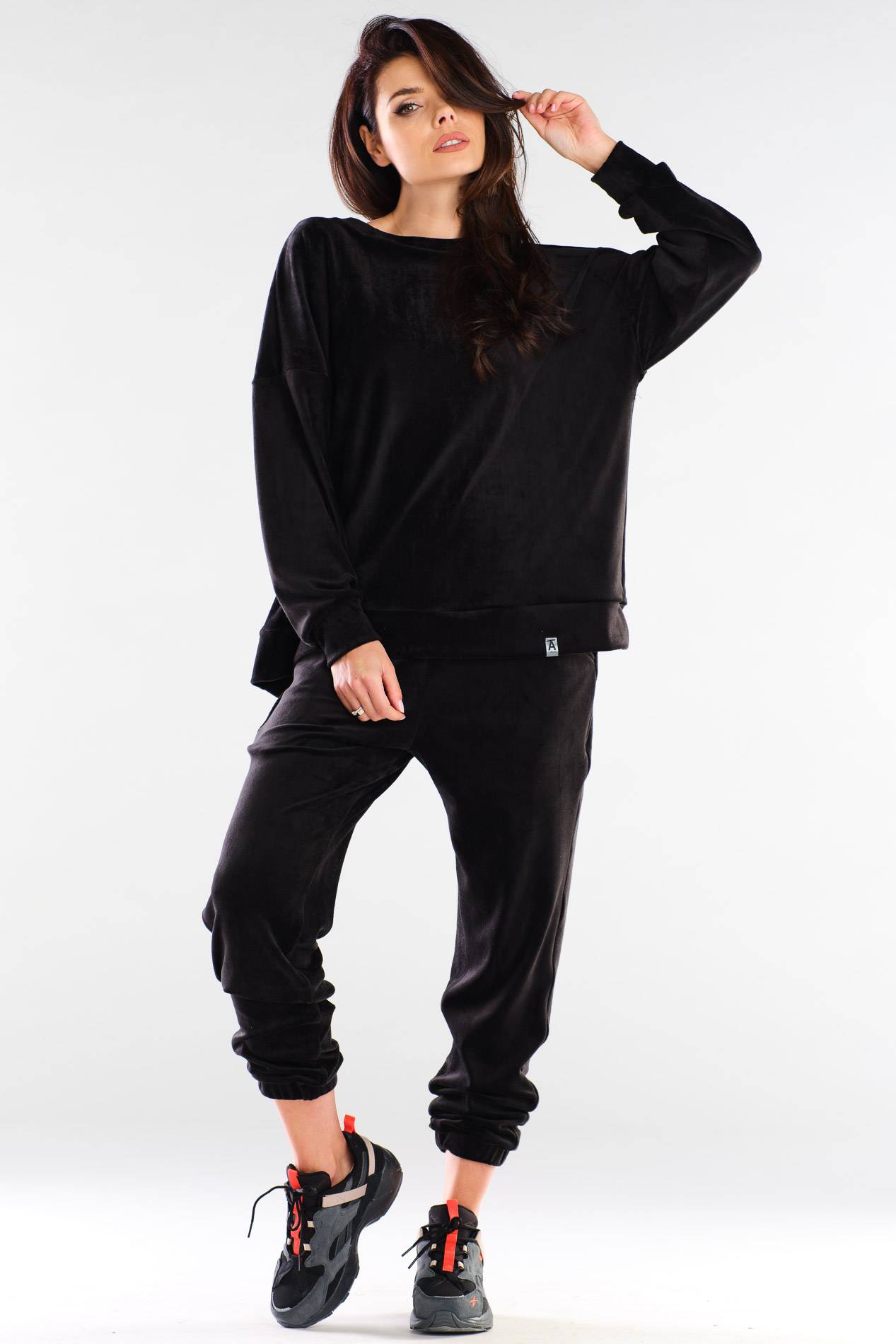 Spodnie A411 black-2 9588  | 775-Black-S