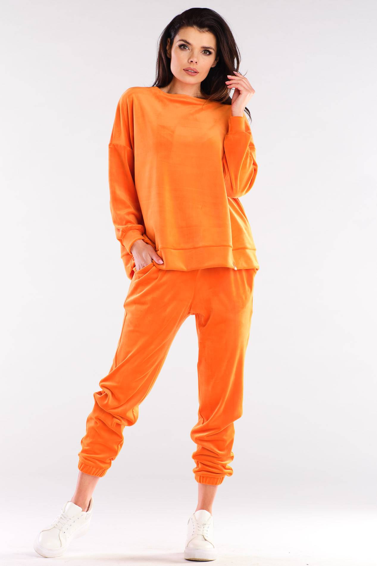 Spodnie A411 orange-2 9590  | 775-Orange-S