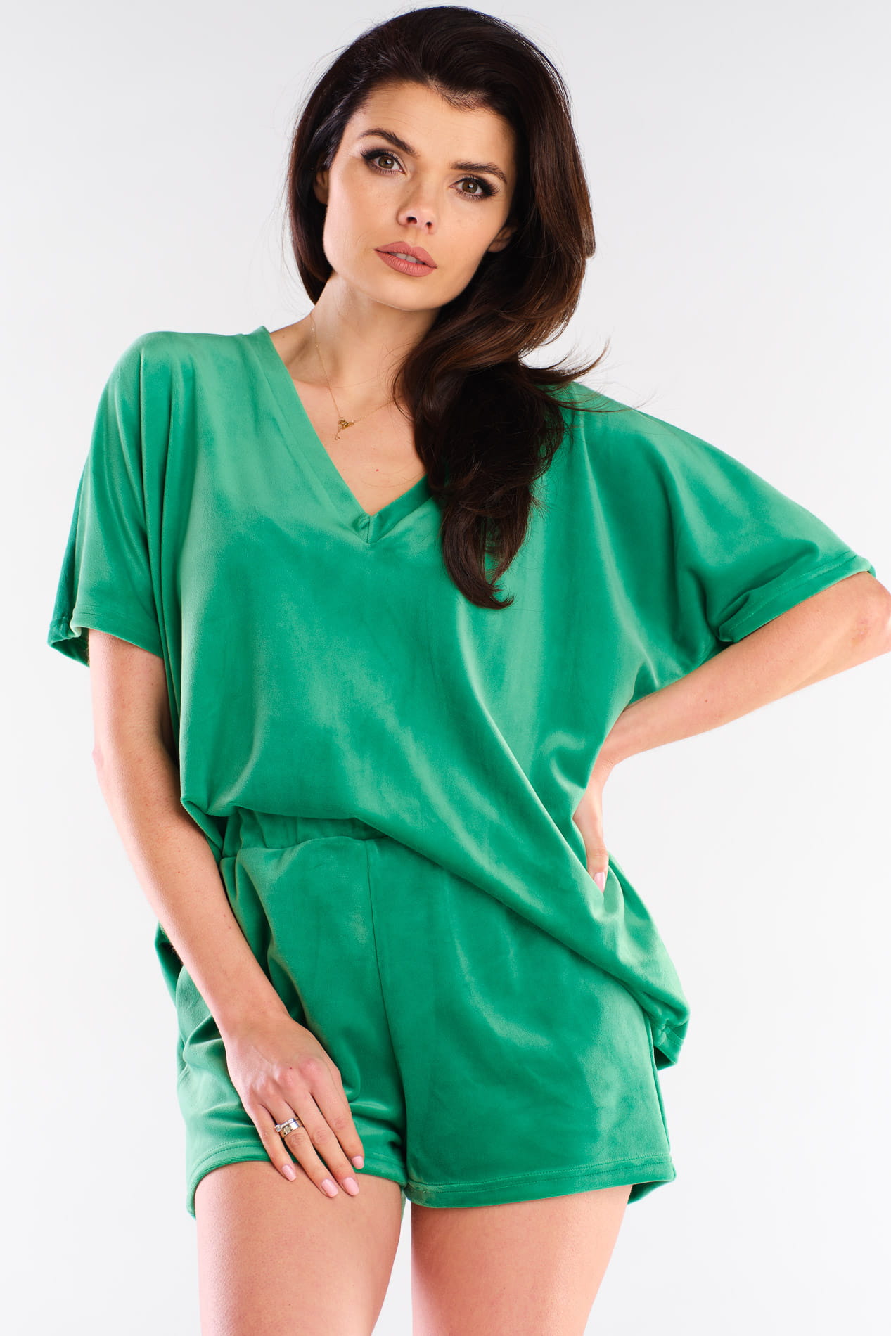 Szorty A418 green-1 9612  | 783-Green-SM