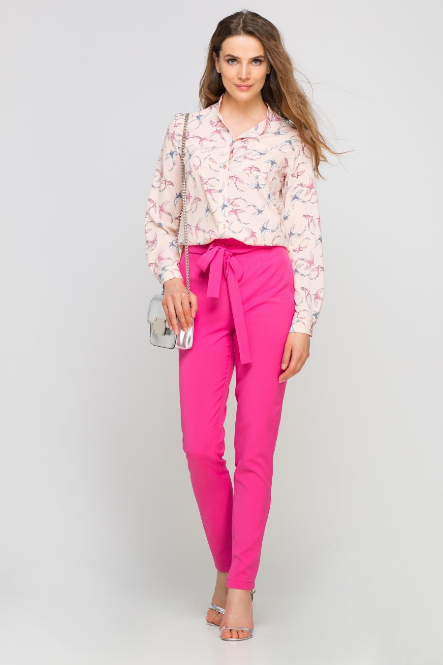 spodnie, sd113, fuksja, lanti, klasyczne, sklep, internetowy