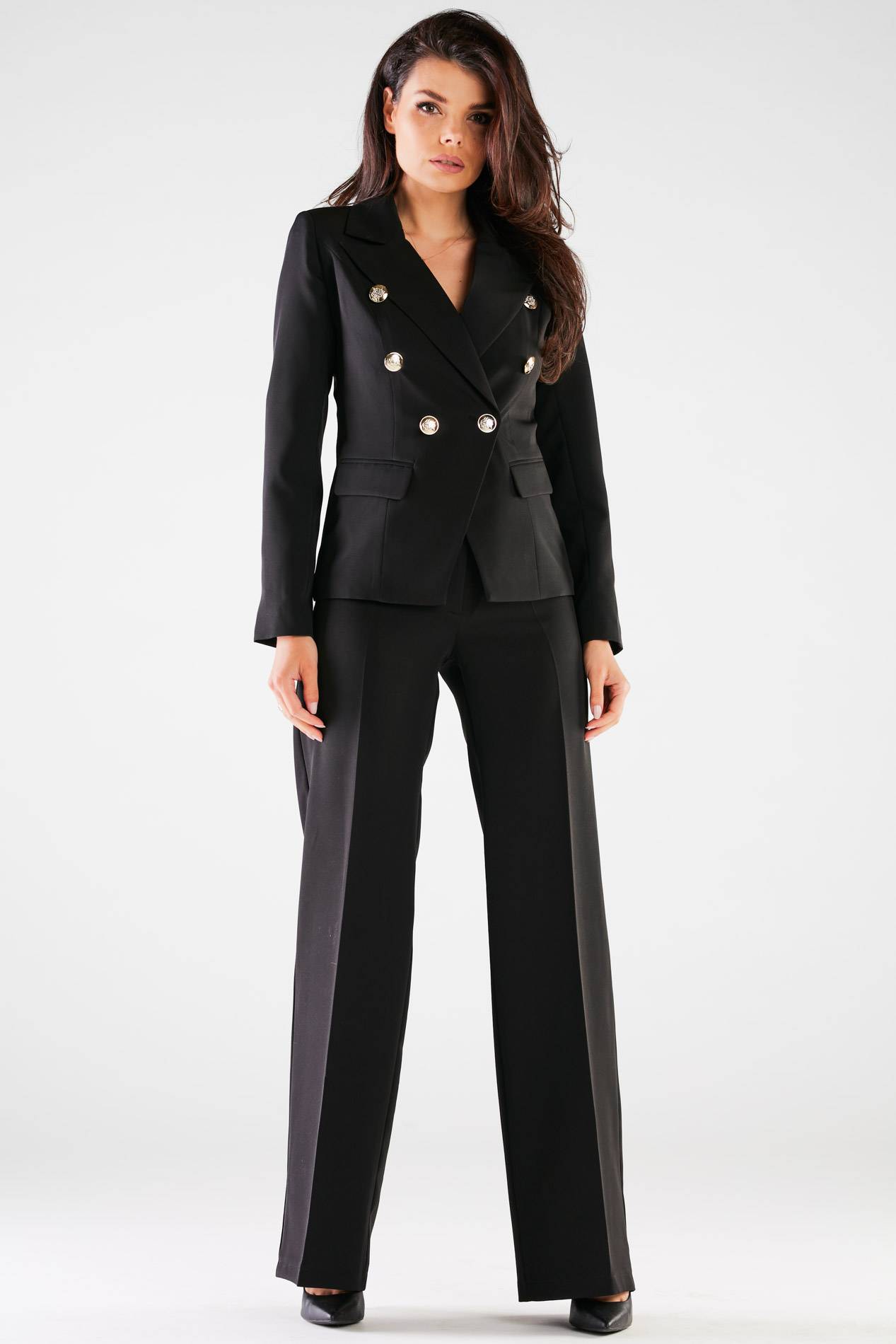 Spodnie A442 black-1 9648  | 814-Black-S