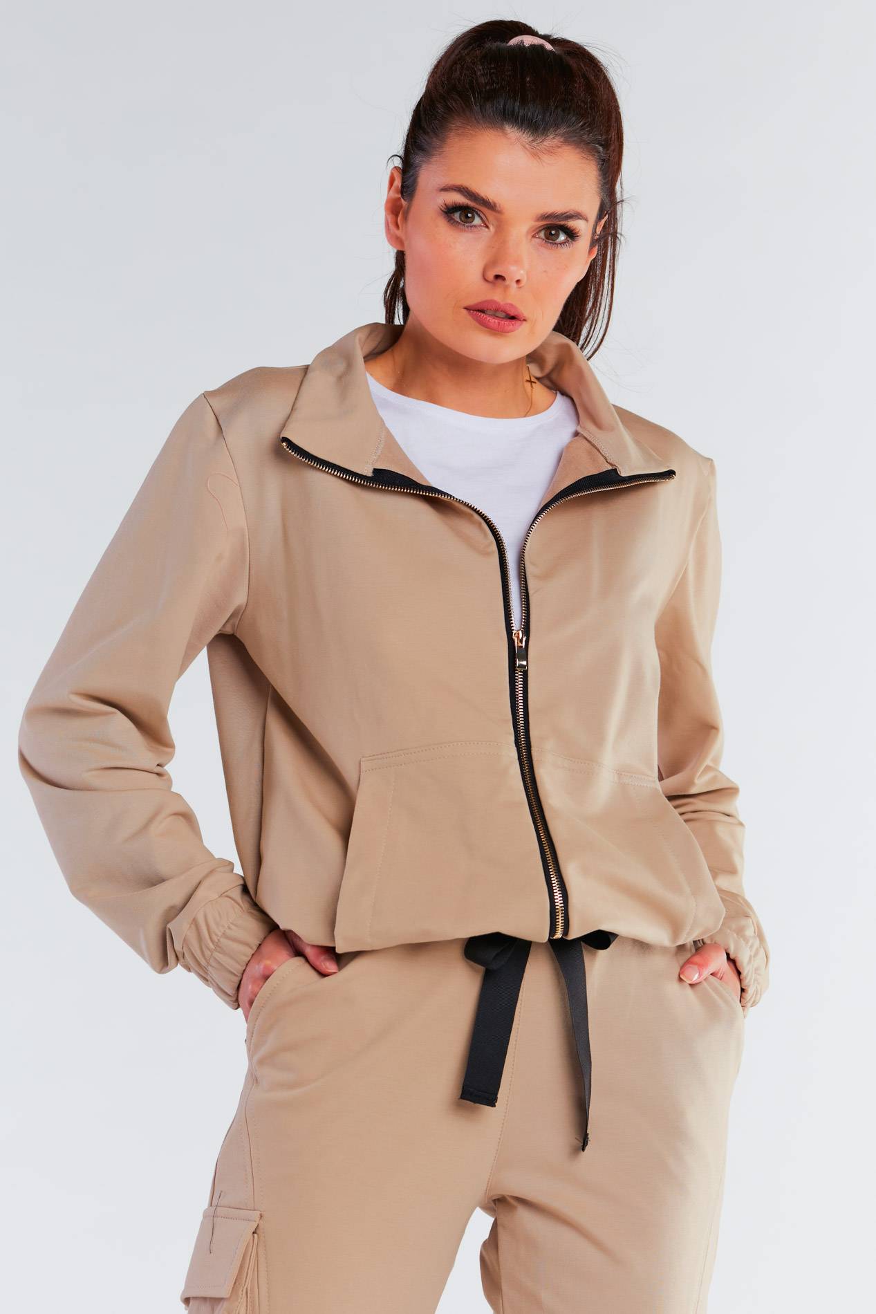 Bluza M246 beige-1 9665  | 830-Beige-SM