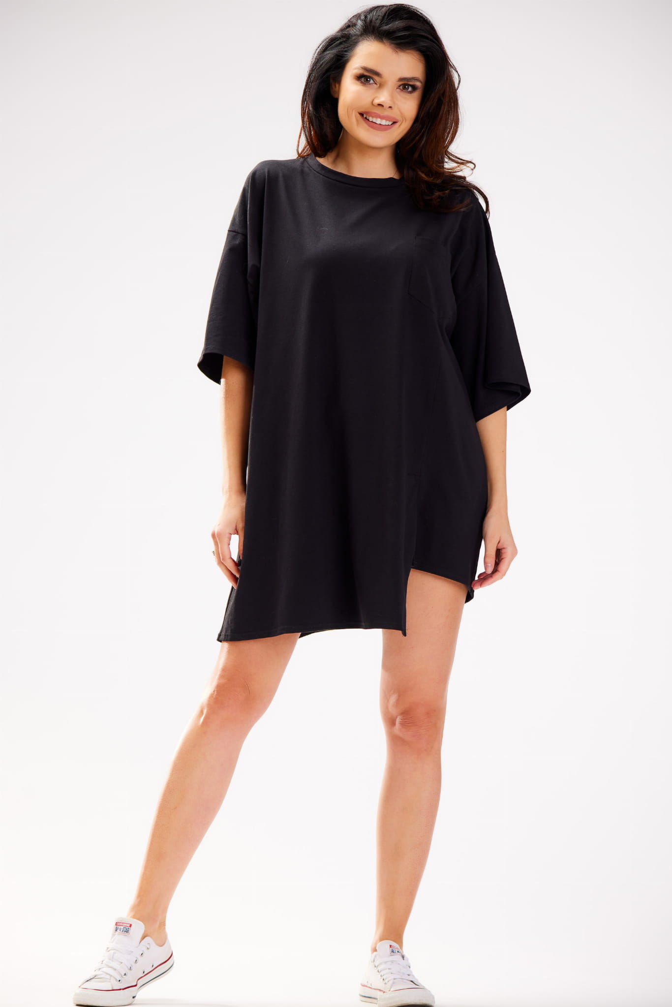 Sukienka M252 black-3 9700  | 837-Black-ONE-SIZE