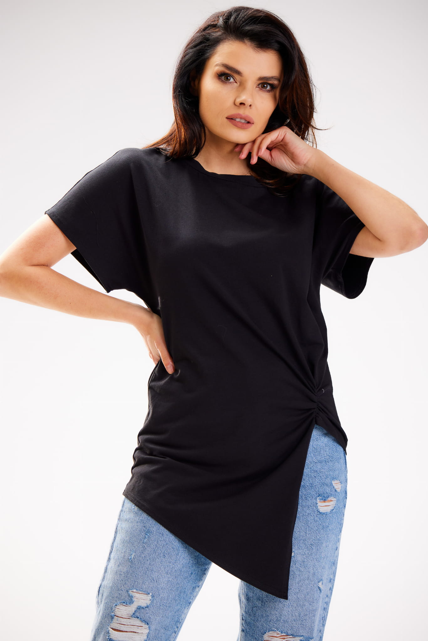 Bluzka M268 black-8 9718  | 853-Black-SM