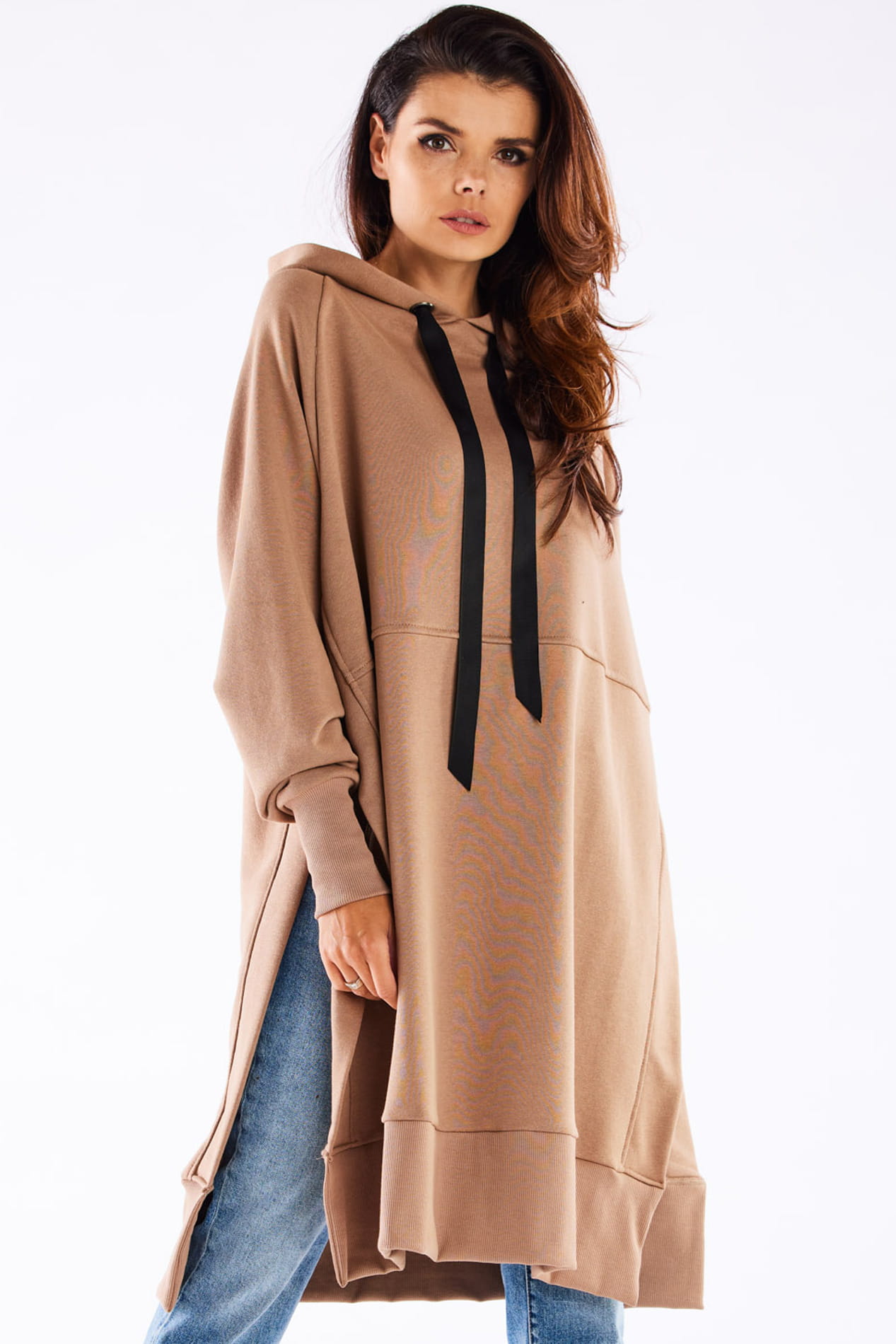 Bluza M279 beige-1 9748  | 888-Beige-ONE-SIZE