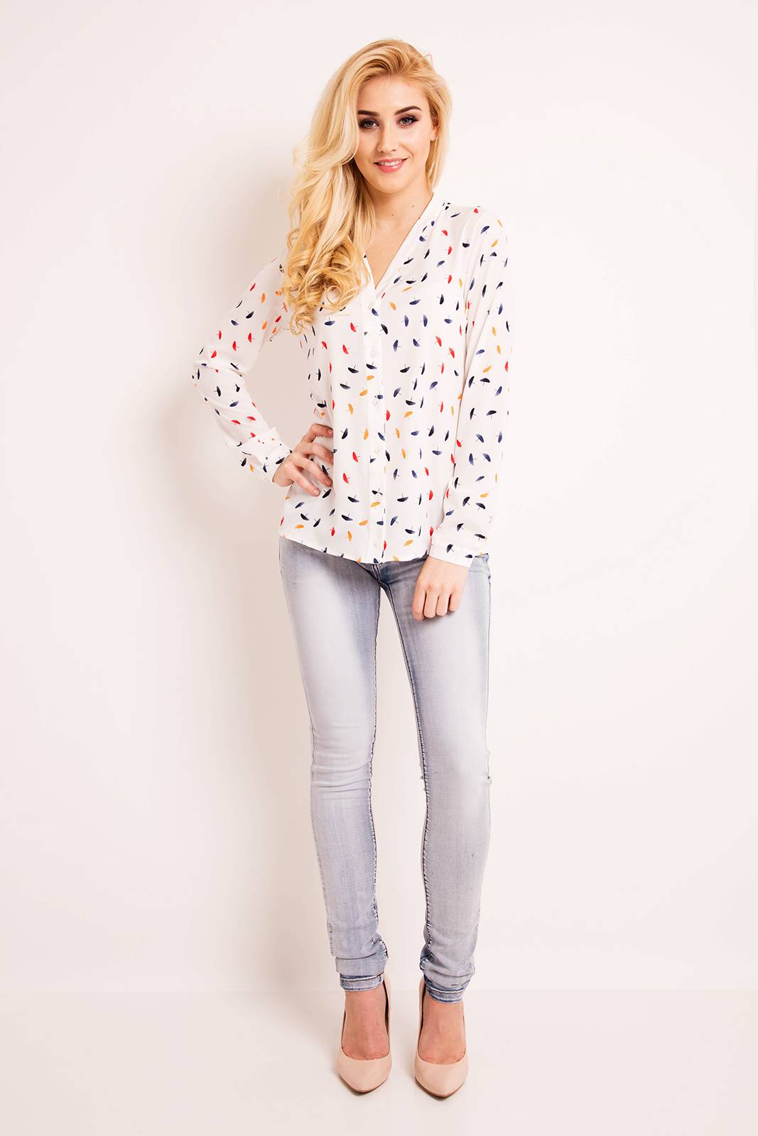 Koszula A170 colorful umbrellas-2 9796  | 939-Colorful Umbrellas-S