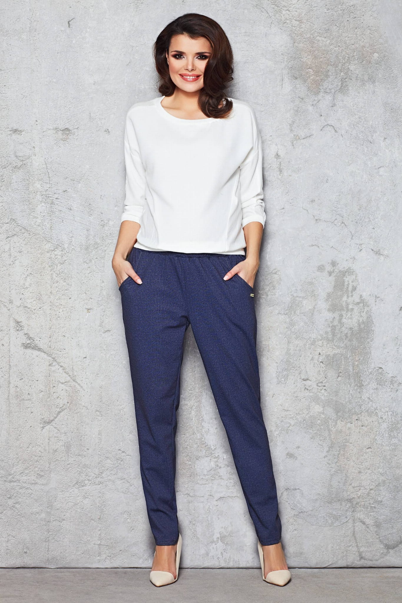 Spodnie M051 navy-1 9815  | 951-Navy-S