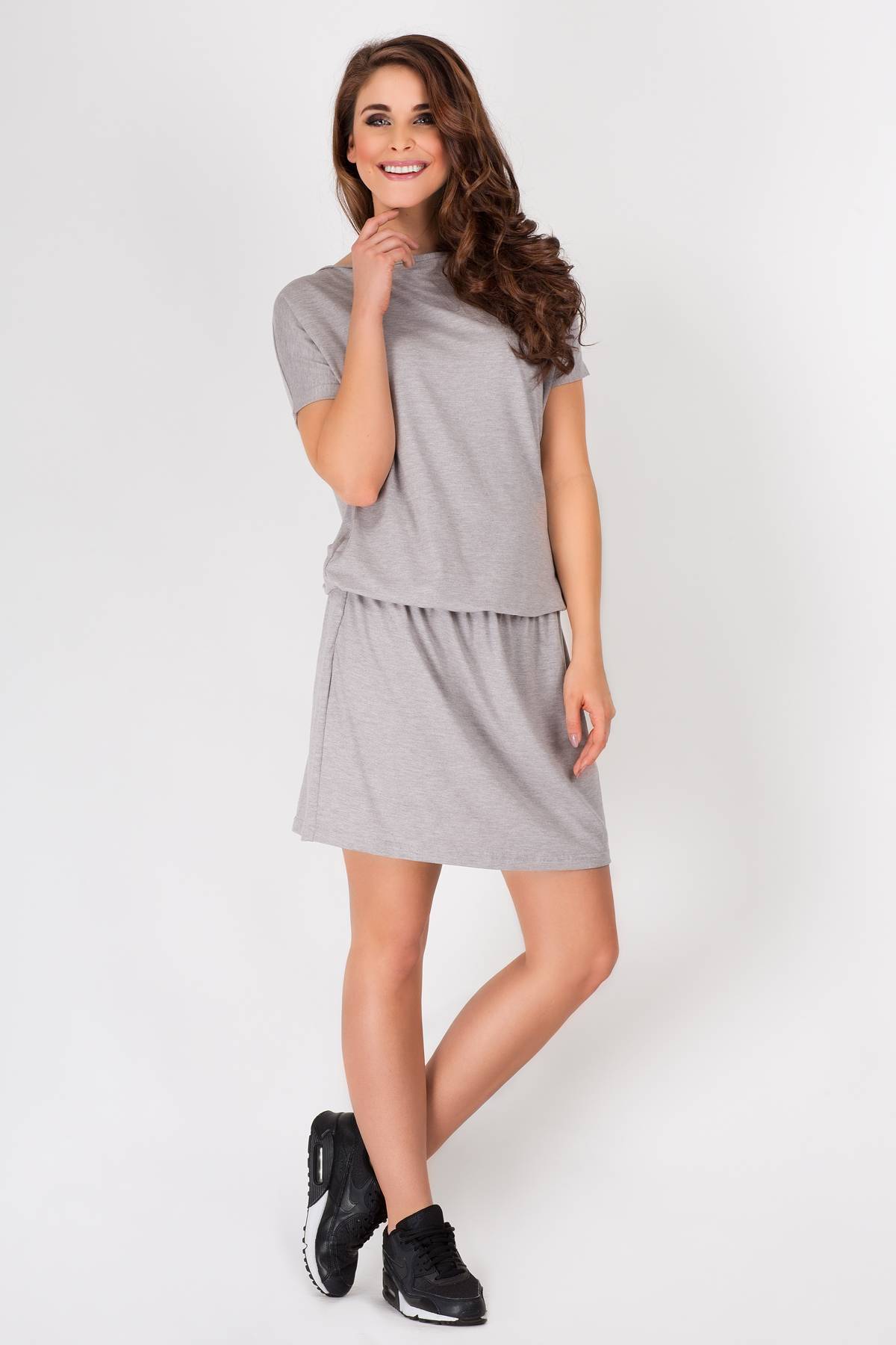 Sukienka A093 gray-2 9821  | 963-Gray-S