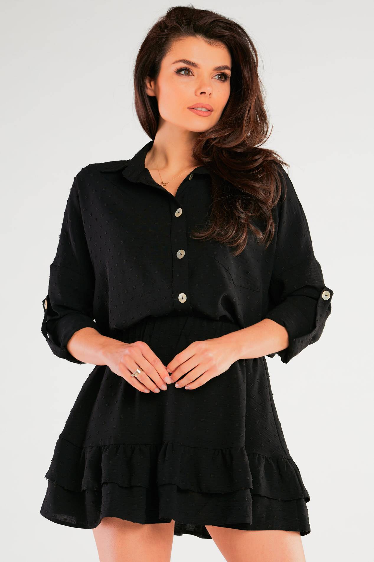 Spódnica A426 black-5 9842  | 798-Black-LXL