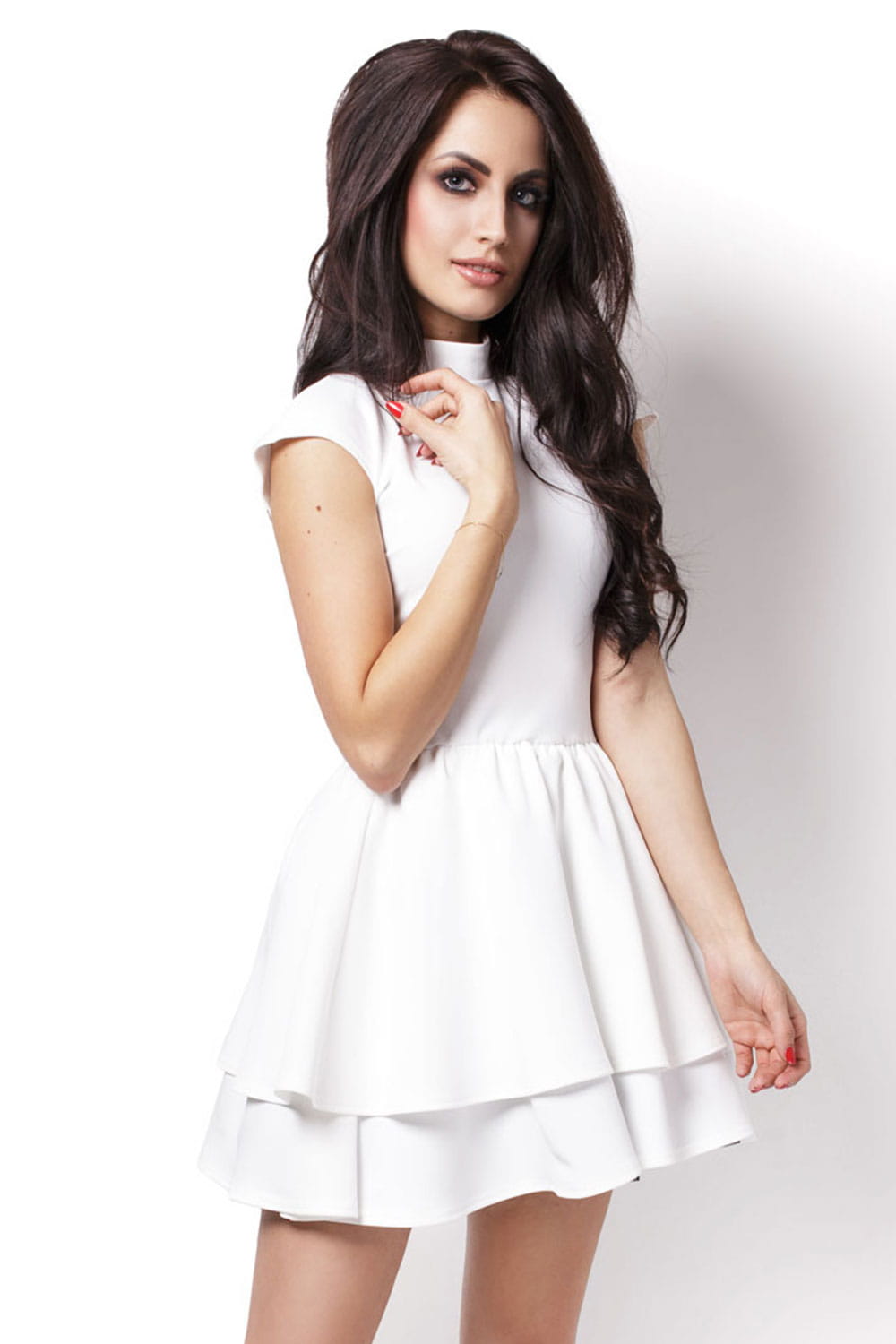ROZKLOSZOWANA SUKIENKA SANDRA-1 2164  | 170-36
