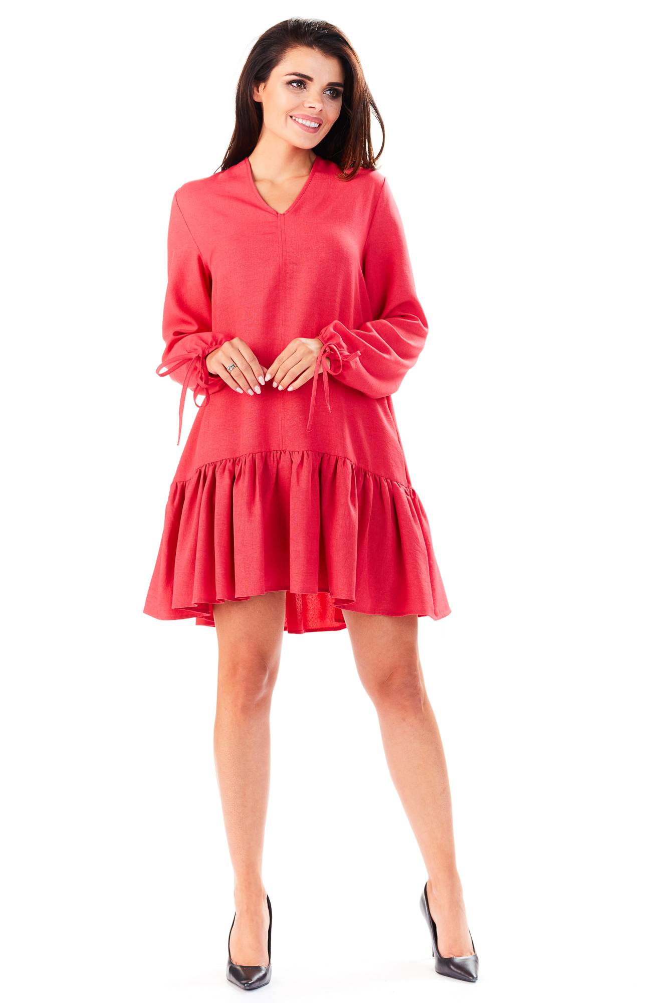 Sukienka M146 fuchsia-1 2700  | 435-Fuchsia-SM