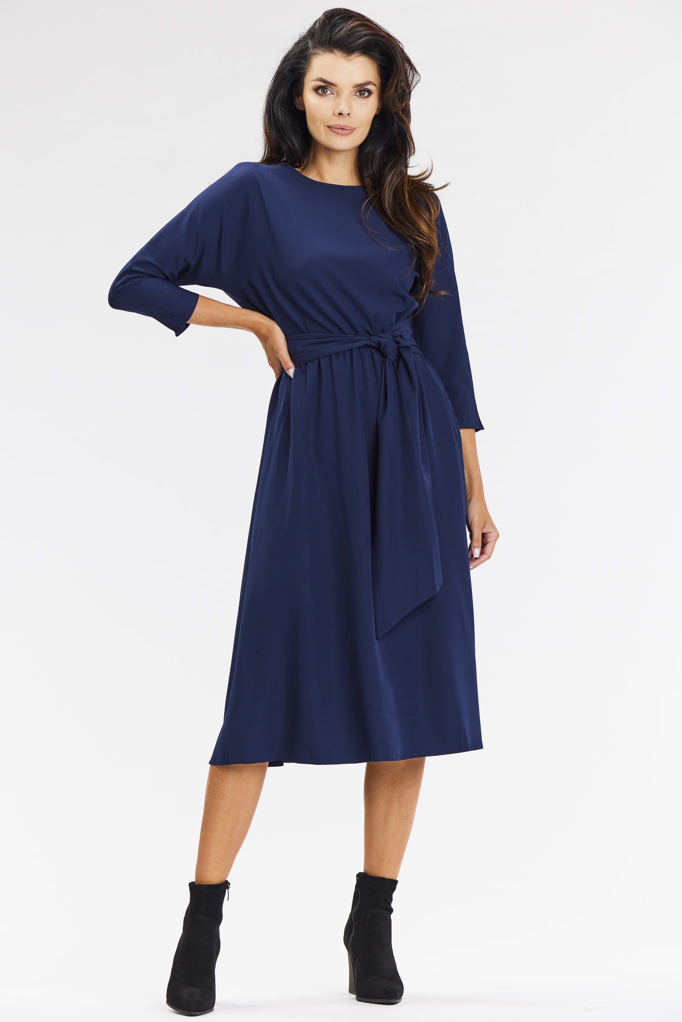 Sukienka A662 navy-2 10805  | 15549-Navy-L