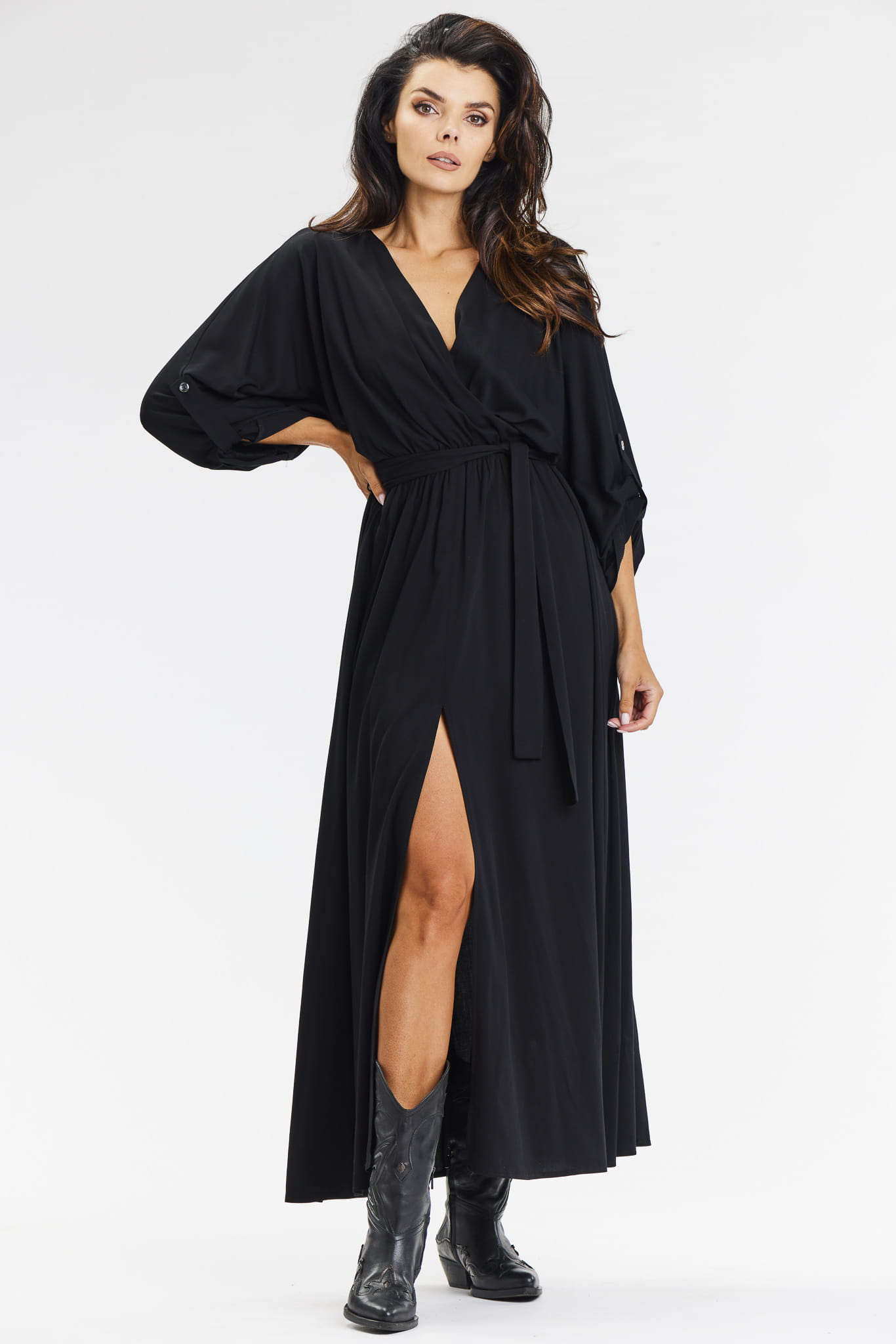 Sukienka A670 black-1 10828  | 15557-Black-L
