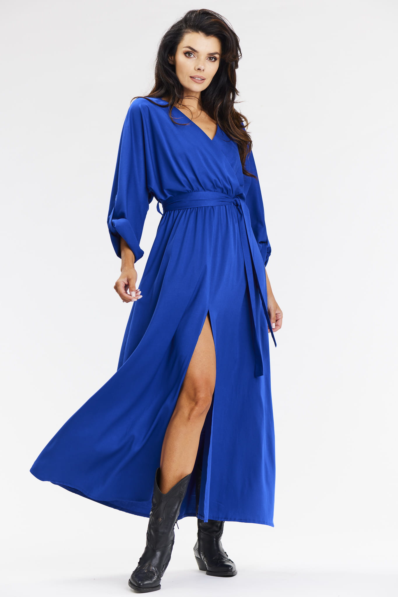 Sukienka A670 blue-1 10829  | 15557-Blue-L