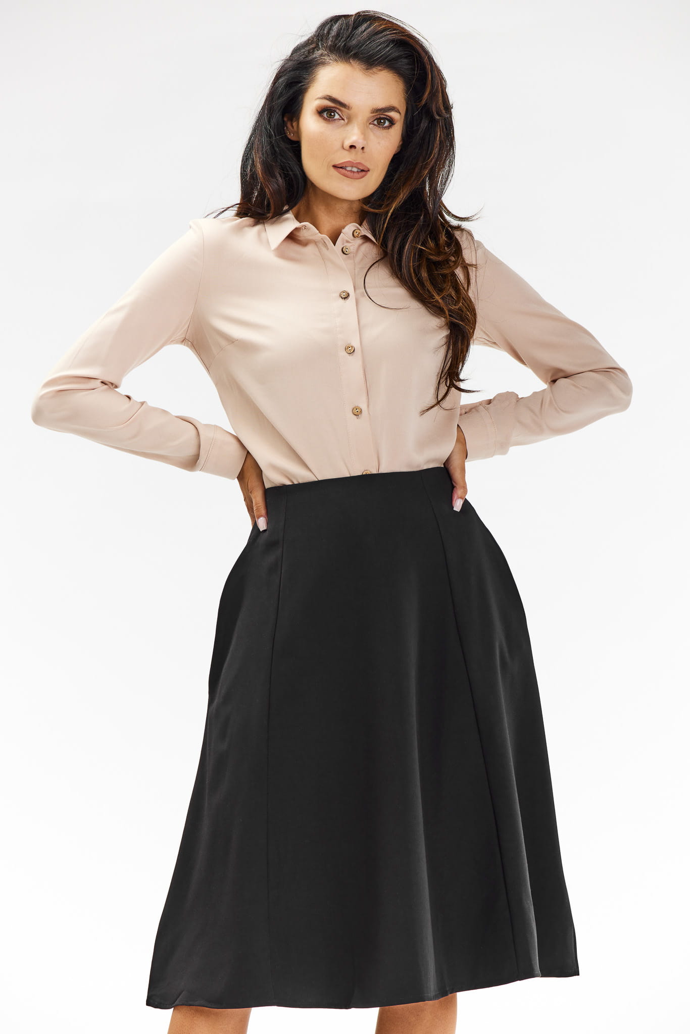 Spódnica A673 black-1 10834  | 15560-Black-L