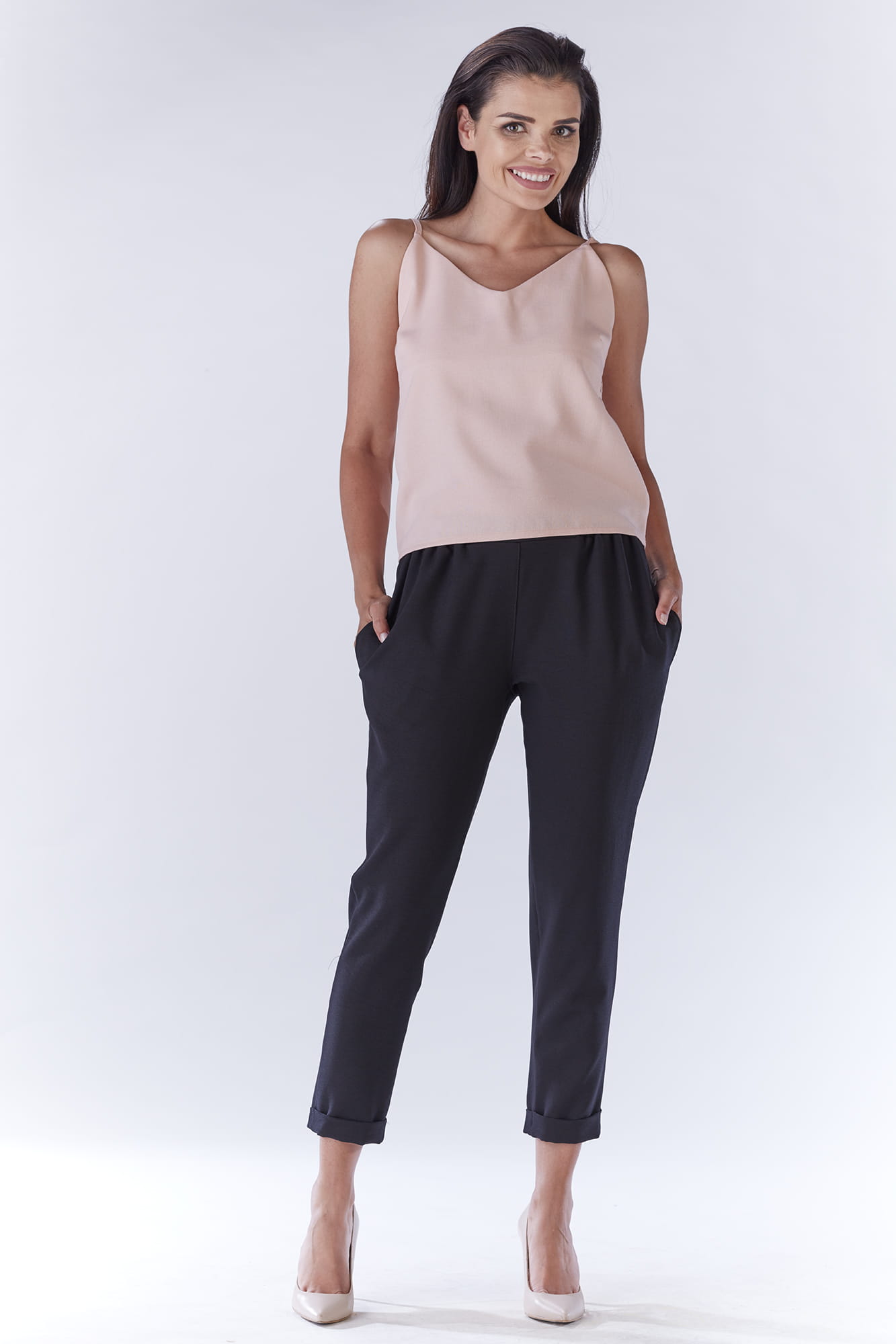 Spodnie A186 black-1 10950  | 136-Black-S