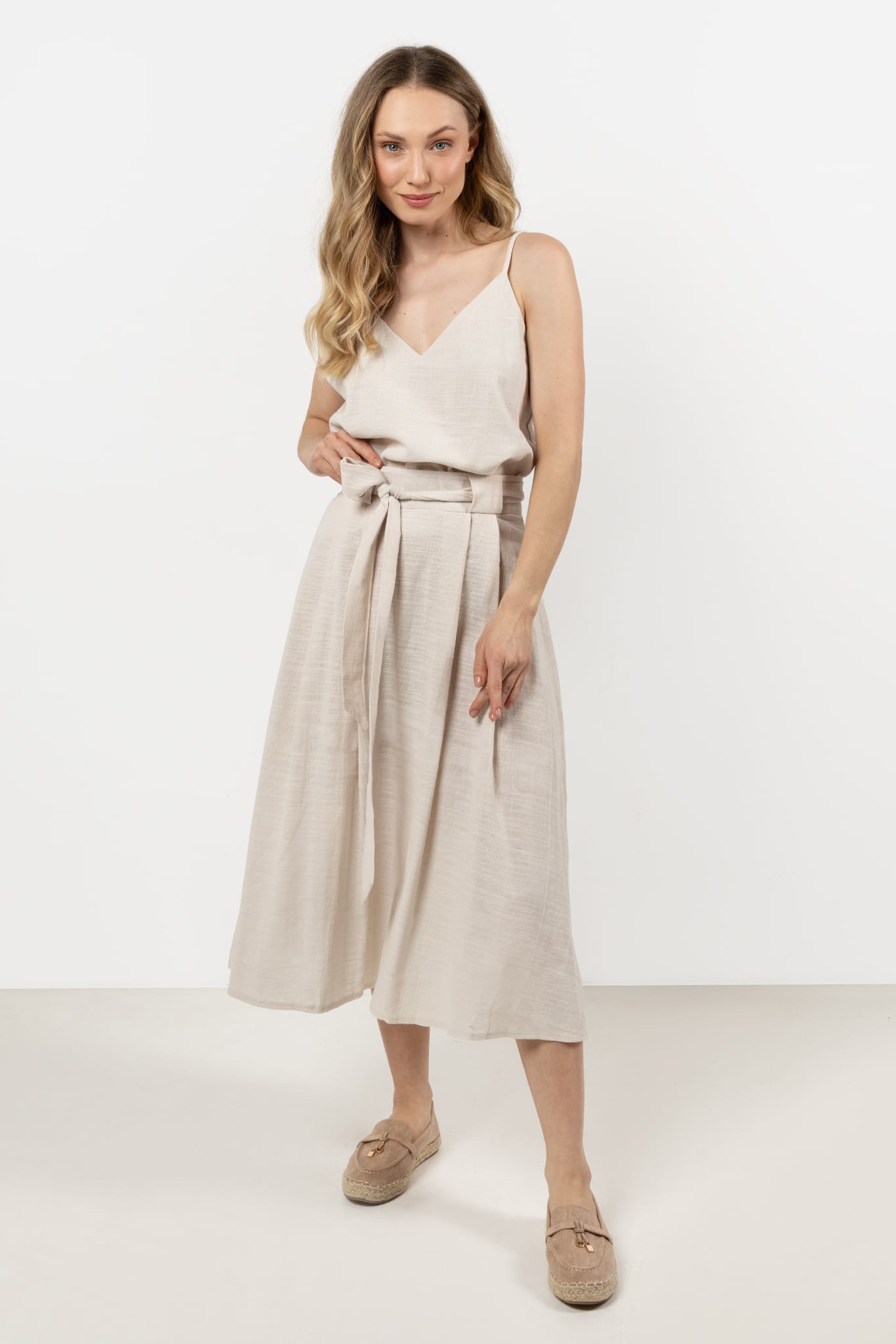 Spódnica A723 beige-1 11279  | 16561-Beige-L