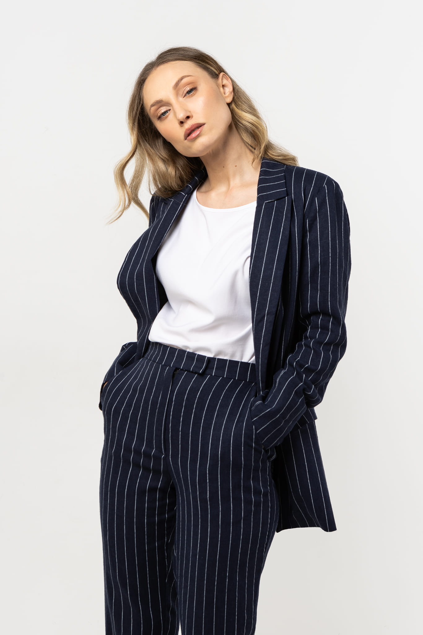 Marynarka A728 navy-1 11295  | 16622-Navy-L