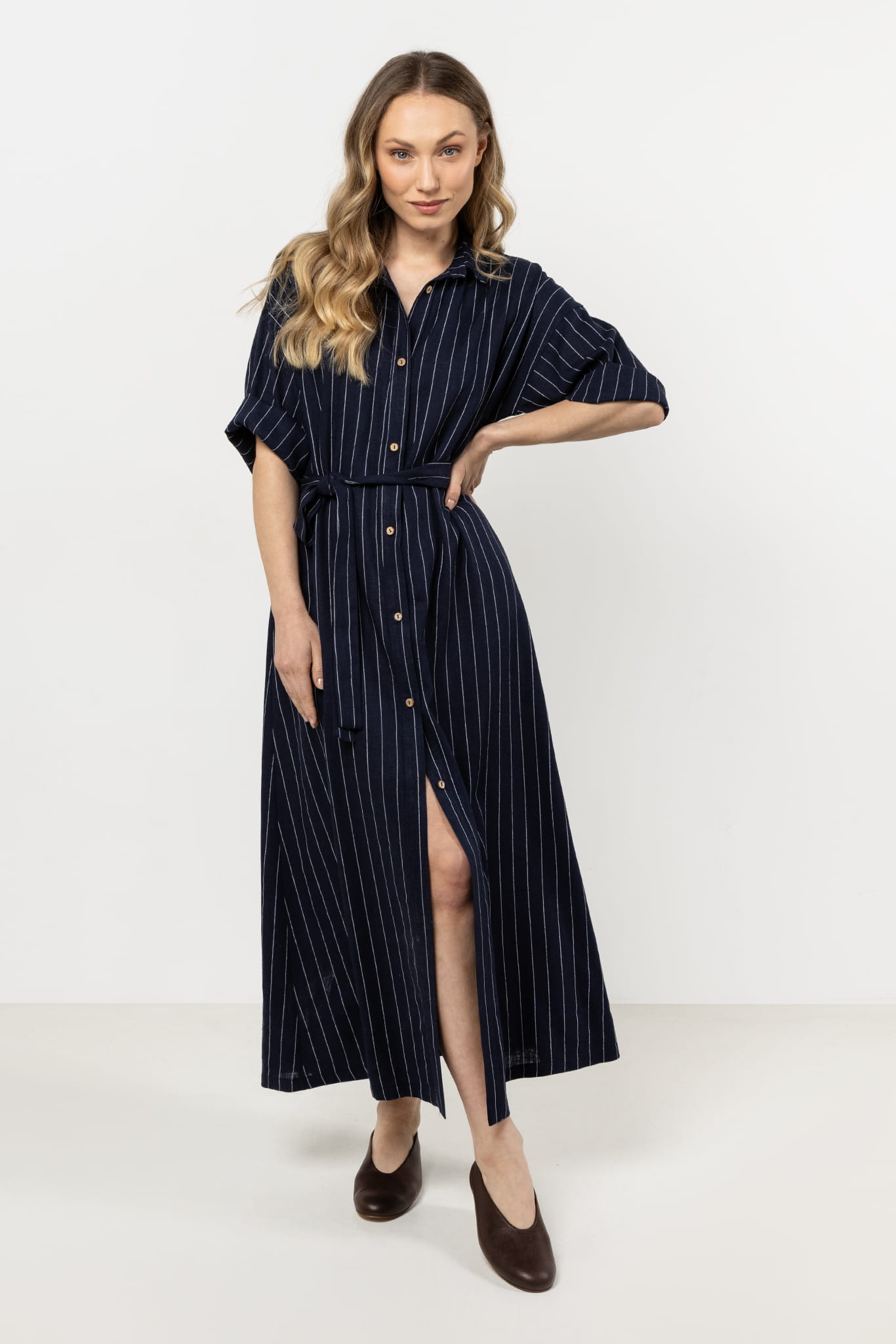 Sukienka A730 navy-1 11304  | 16685-Navy-L