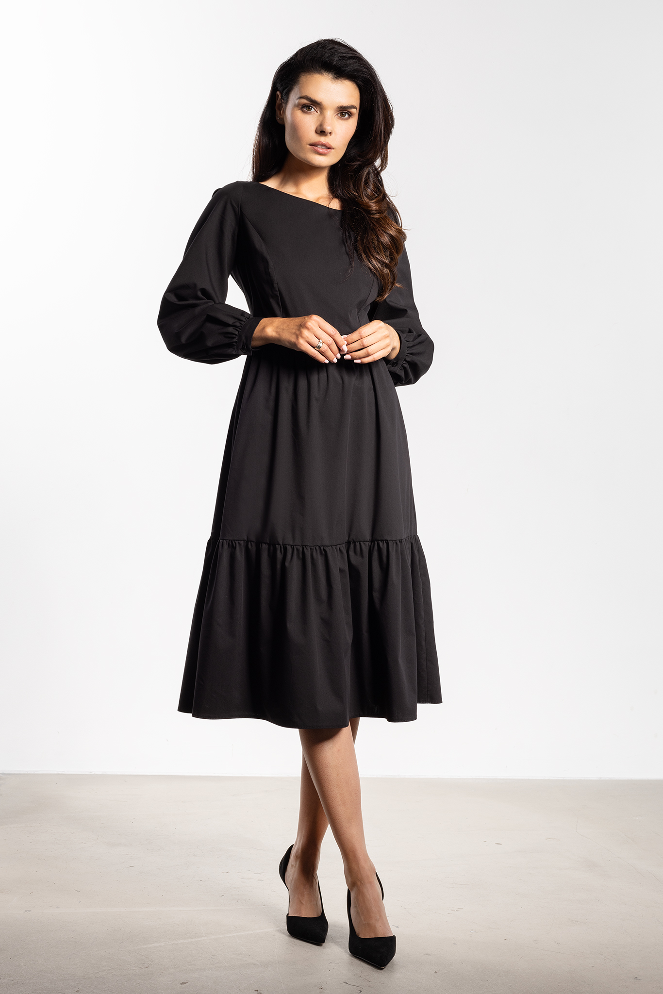 Sukienka A737 black-1 11600  | 16795-Black-L