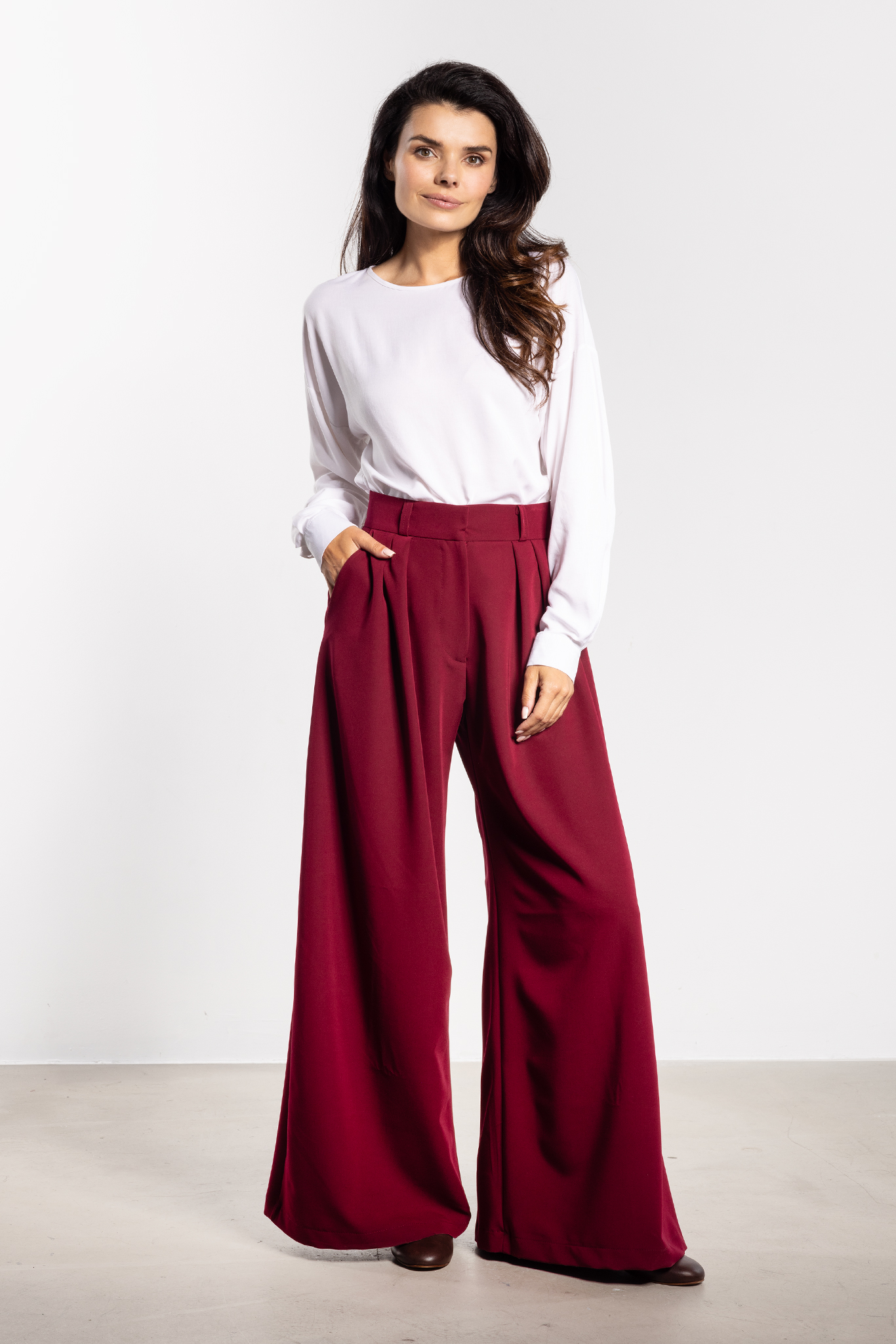 Spodnie A743 claret-1 11621  | 16801-Claret-L