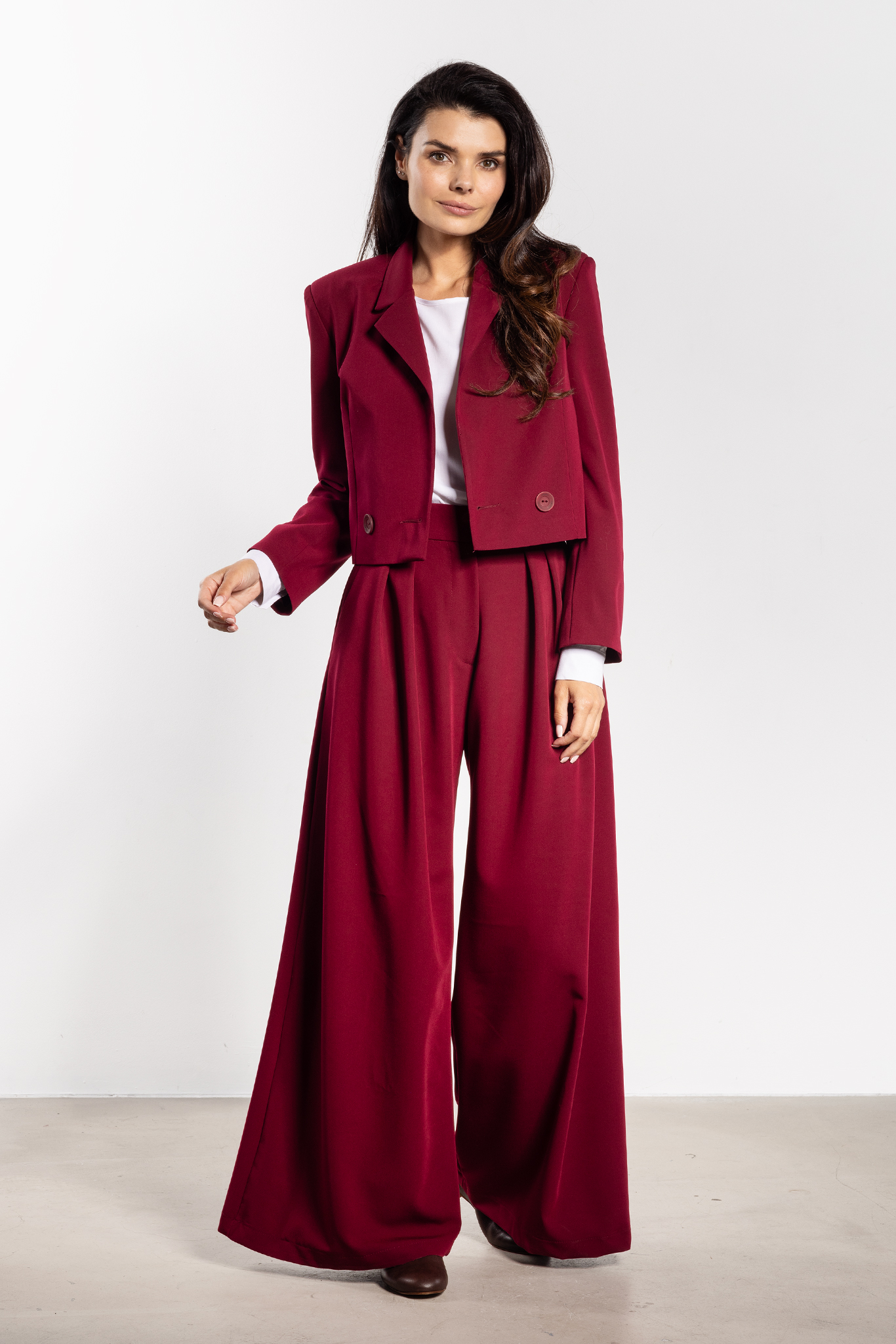 Marynarka A744 claret-1 11625  | 16802-Claret-L