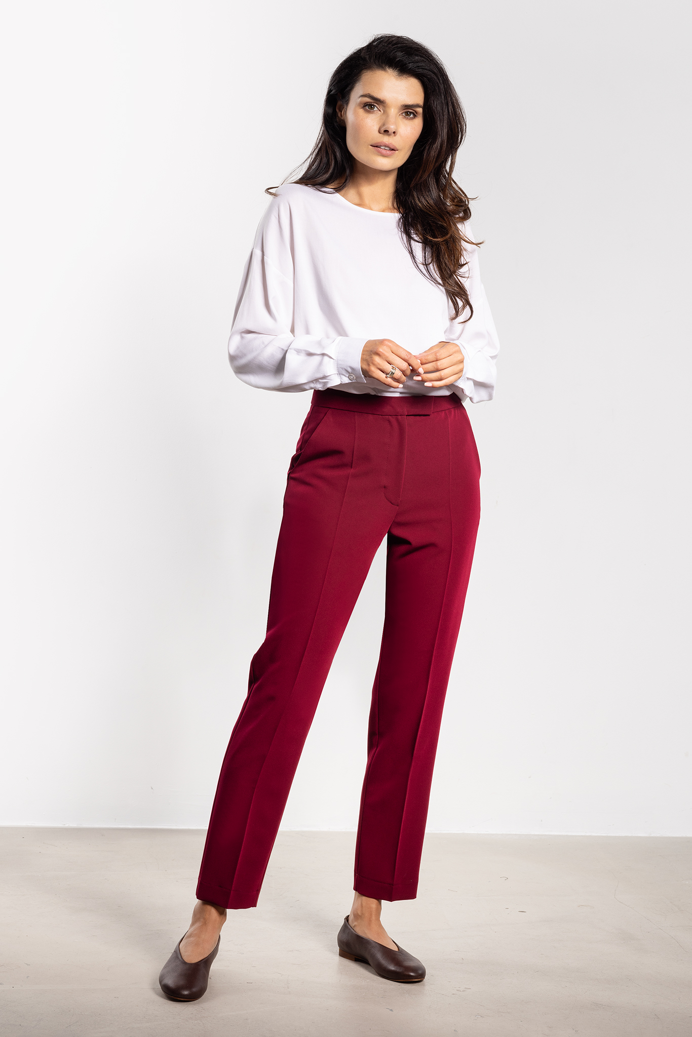 Spodnie A746 claret-1 11632  | 16804-Claret-L
