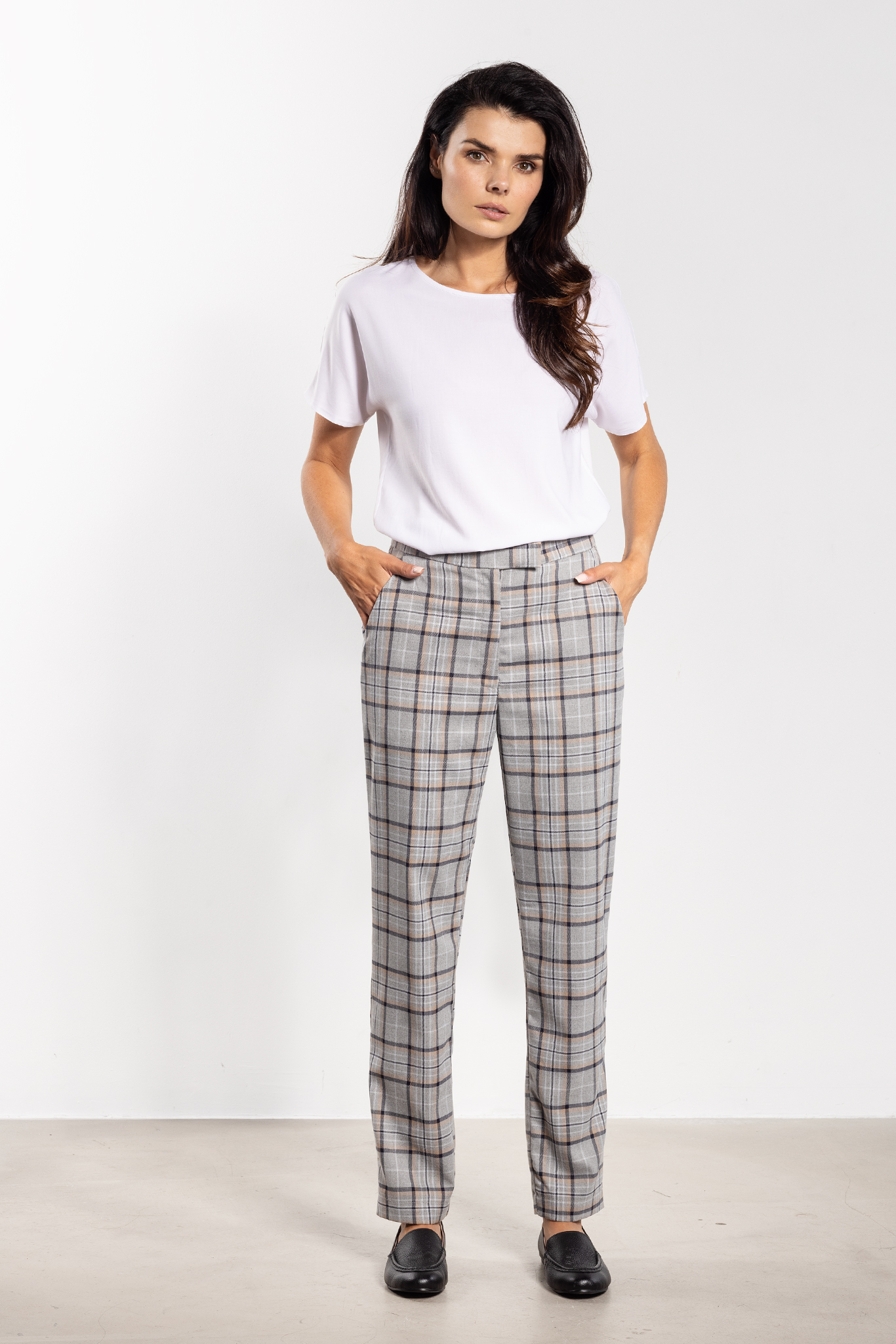 Spodnie A748 gray-1 11636  | 16806-Gray-L