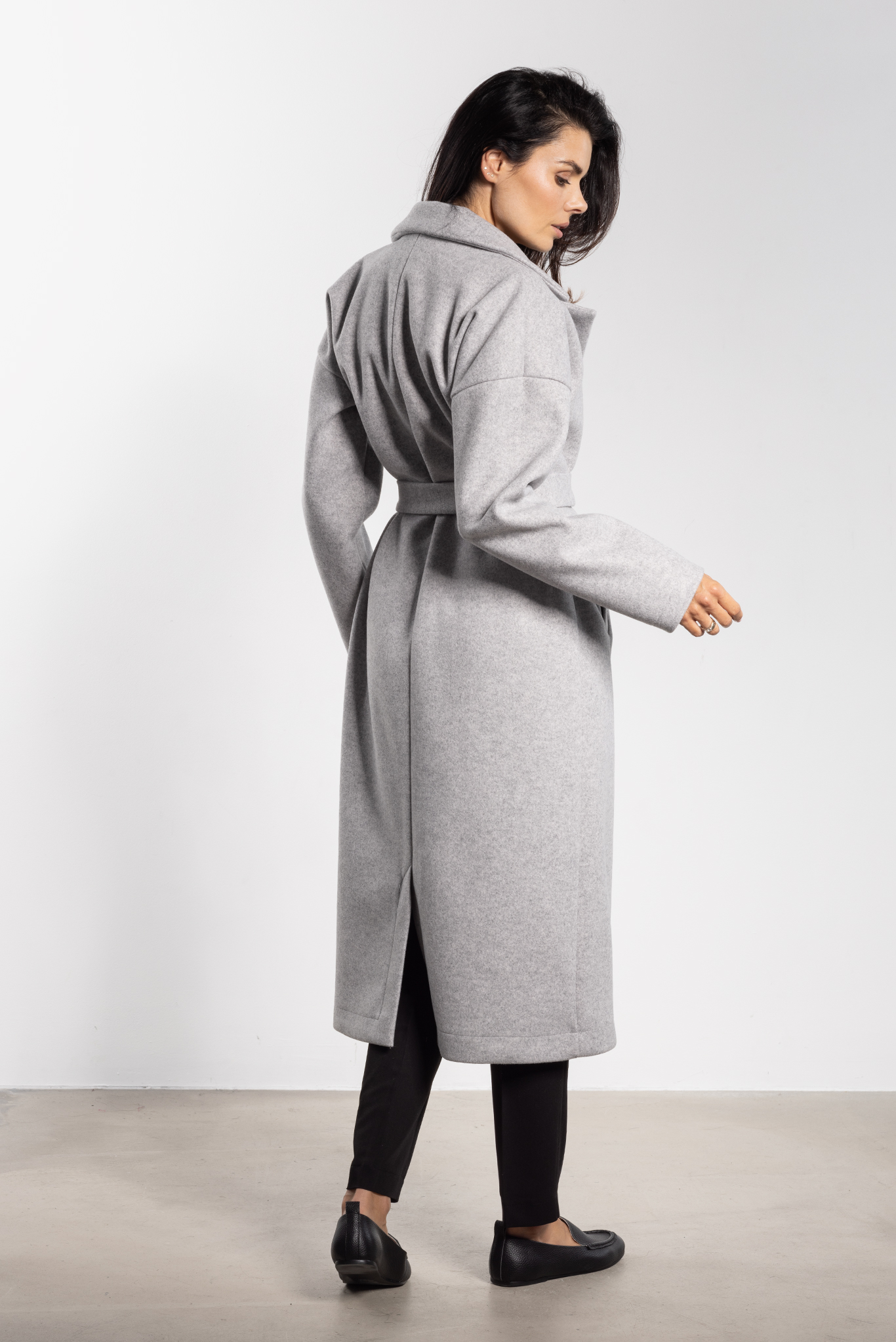 Płaszcz A750 gray-2 11643  | 16808-Gray-L