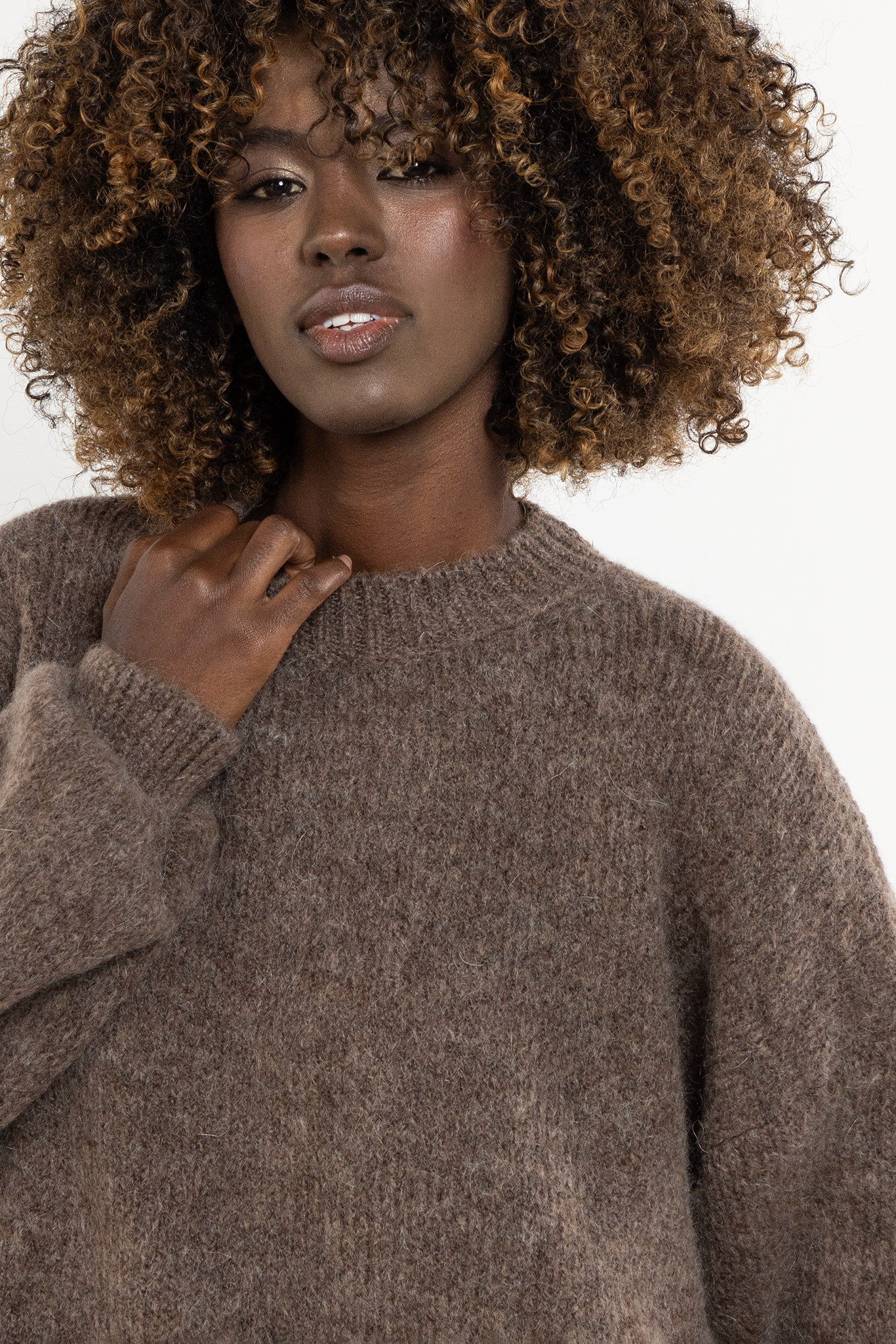 Sweter A757 carmel-1 11721  | 17107-Carmel-LXL