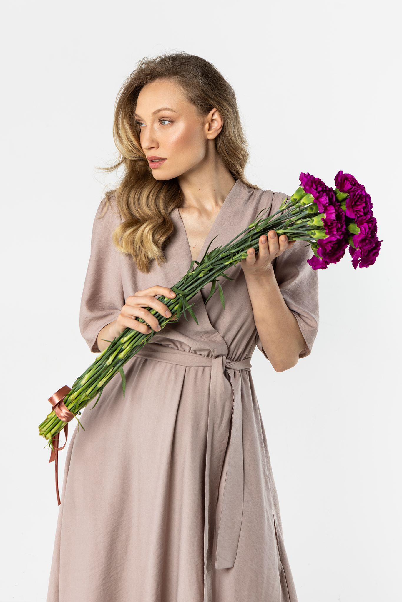 A761 Sukienka kaszmirowy-1 11887  | 17142-Kaszmirowy-L