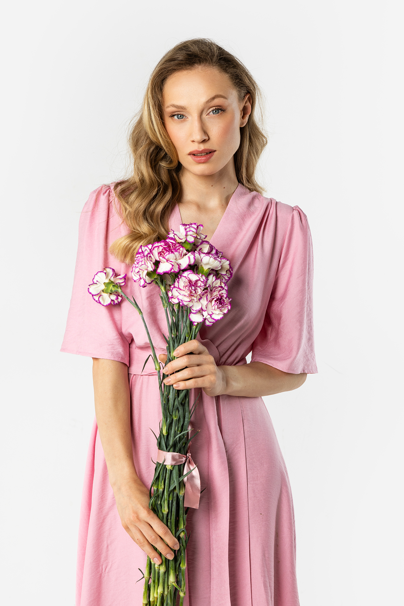 A761 Sukienka pink-1 11888  | 17142-Pink-L