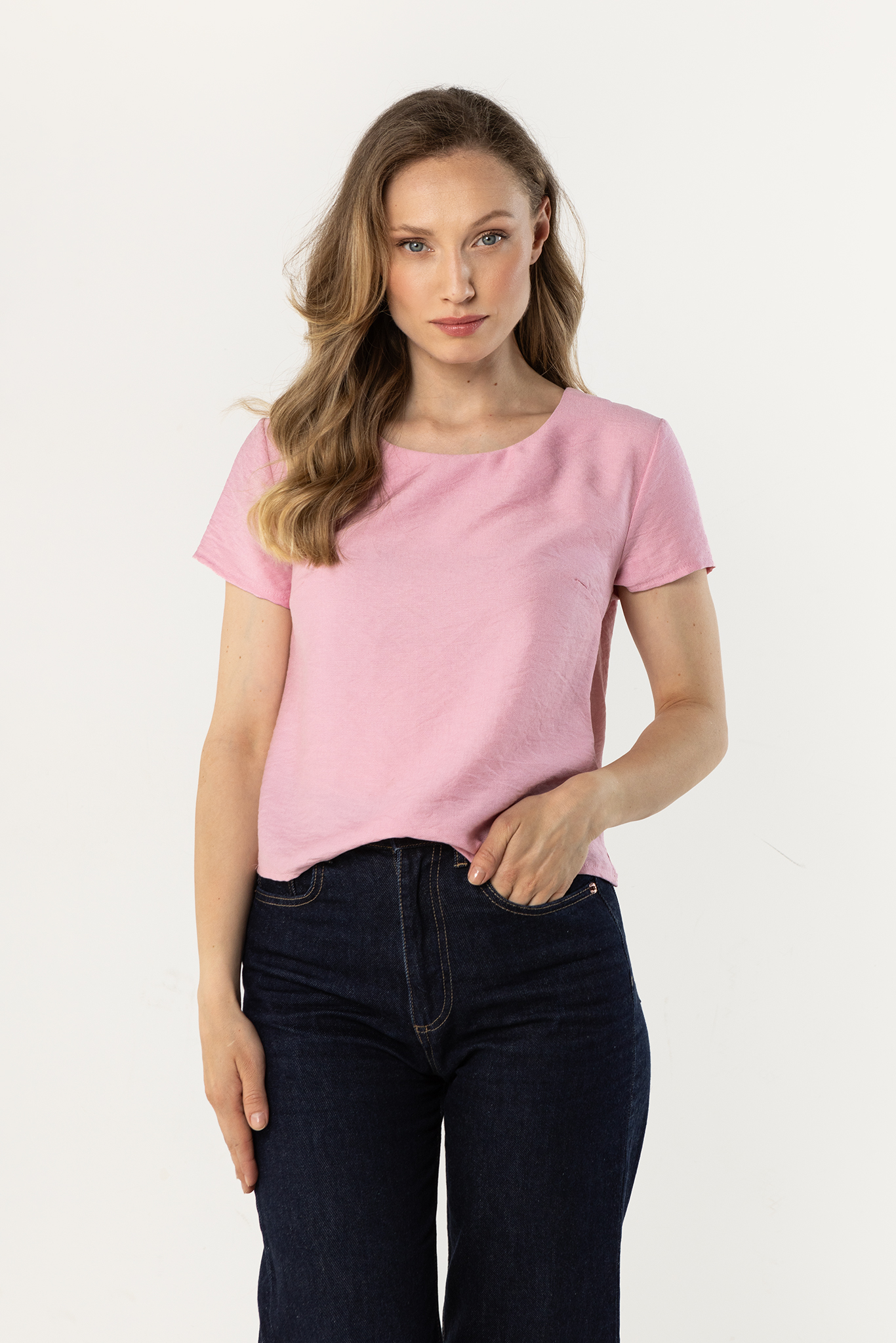 A762 Bluzka pink-1 11892  | 17143-Pink-L