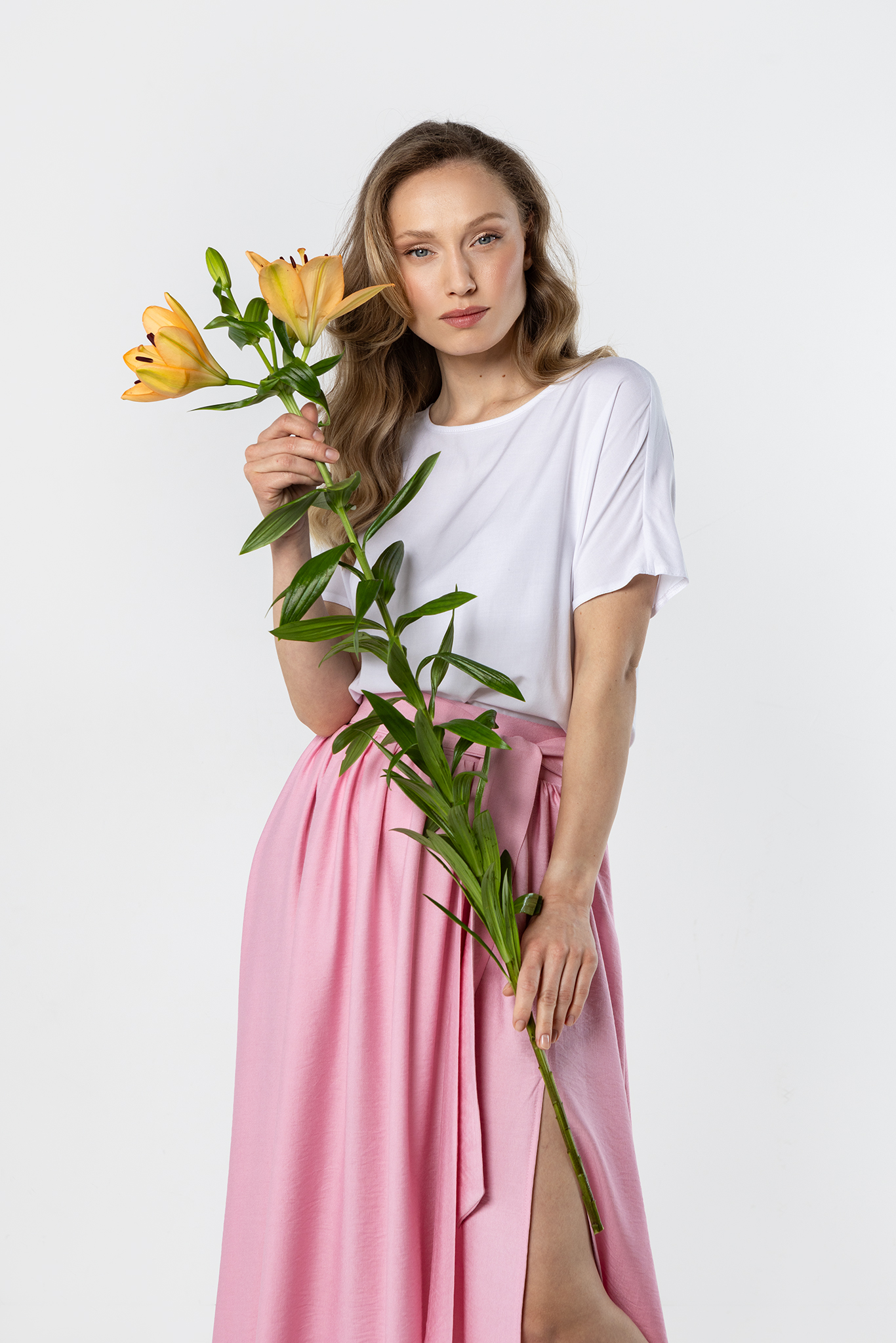 A763 Spódnica pink-1 11896  | 17144-Pink-L