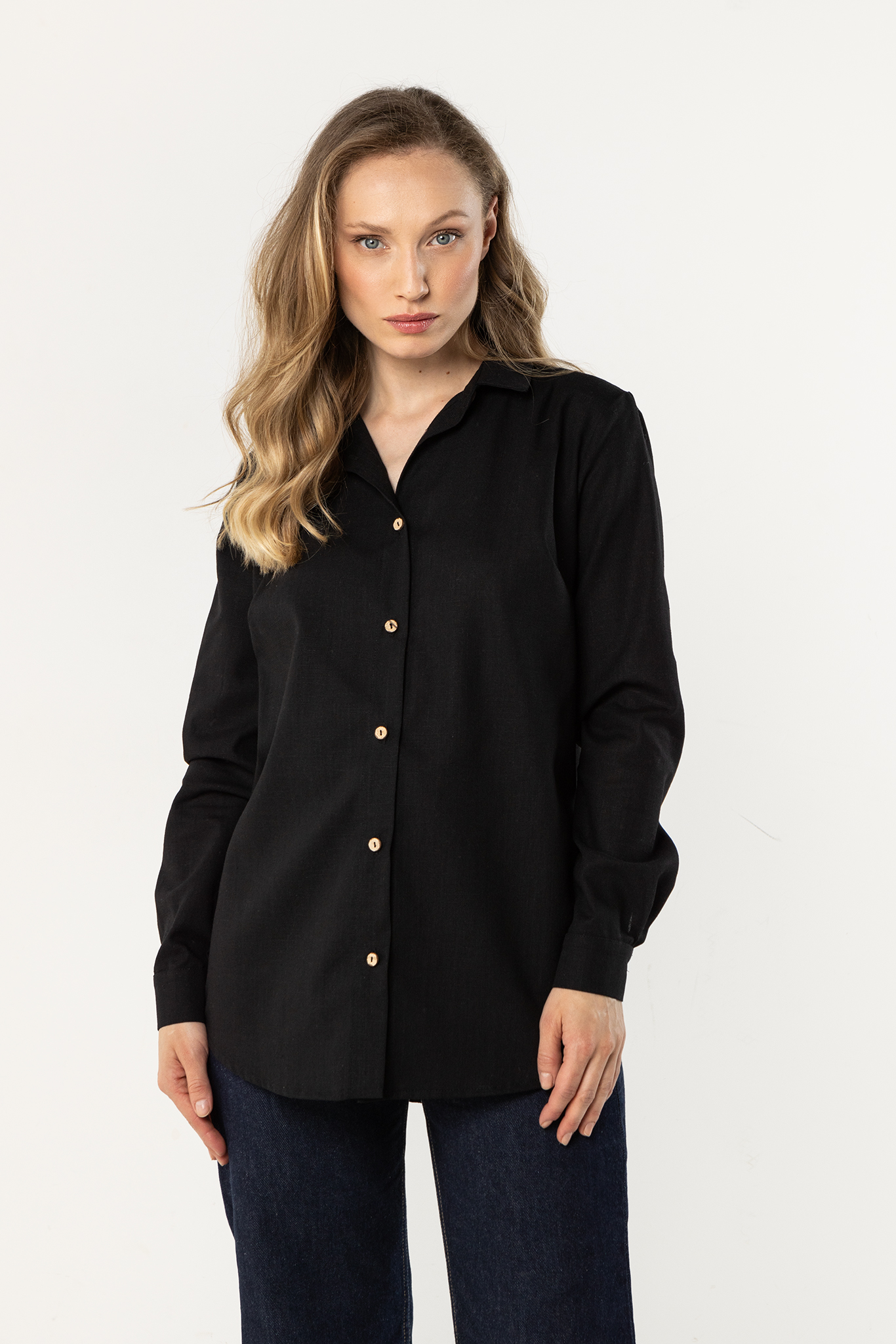 A768 Koszula black-1 11910  | 17149-Black-L