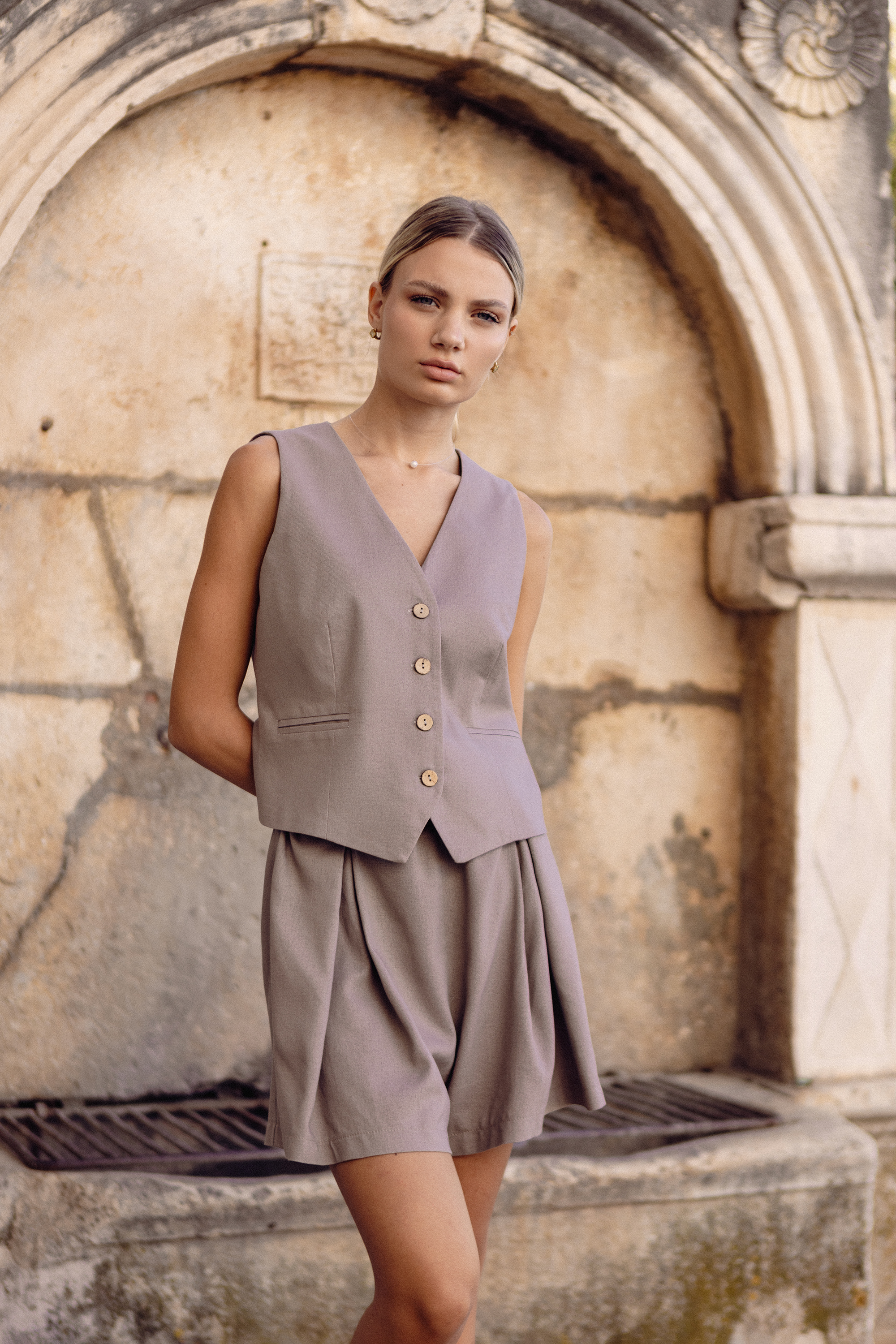 A774 Szorty latte-1 11914  | 17155-Latte-L